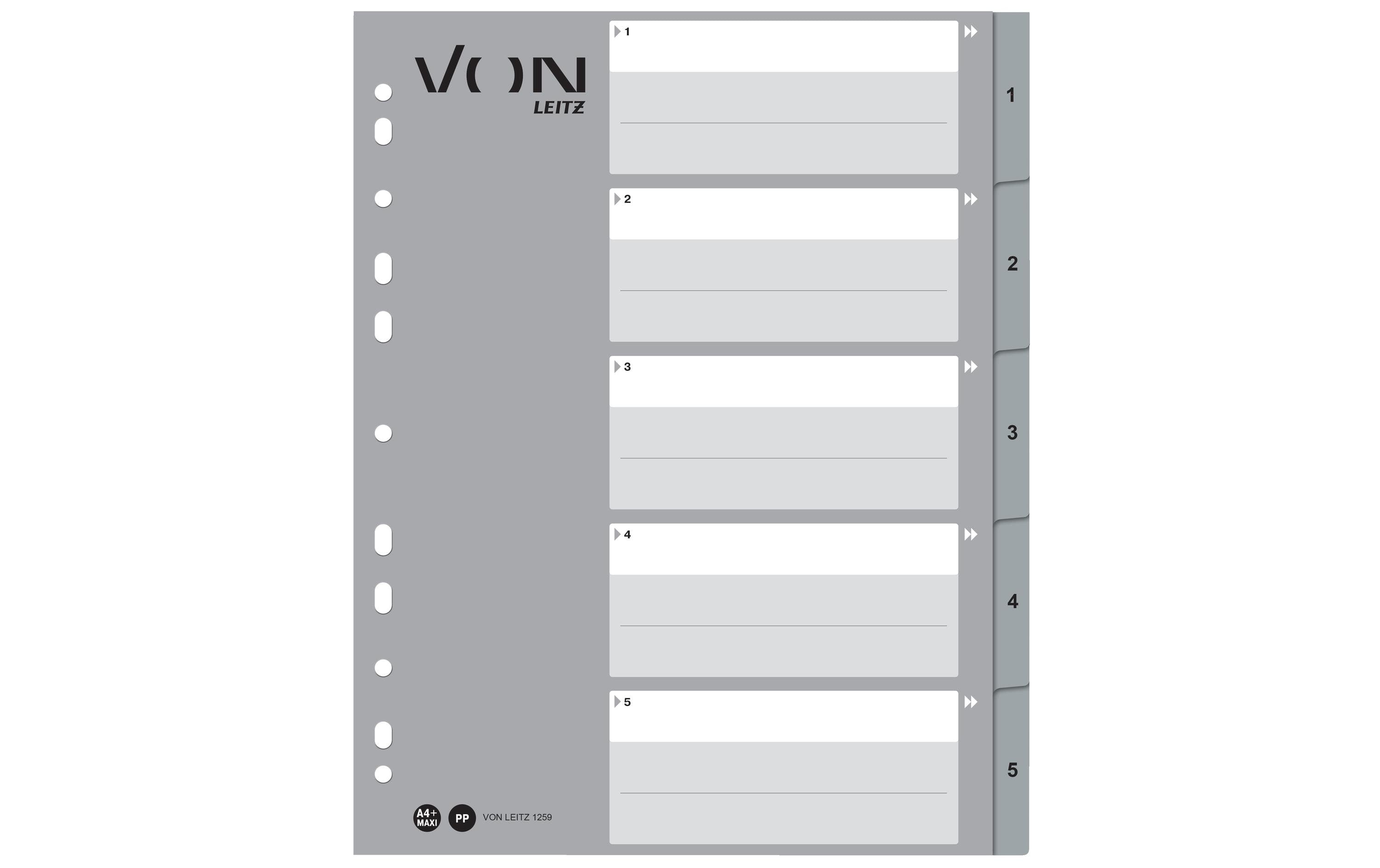 VON Register A4, 1-5