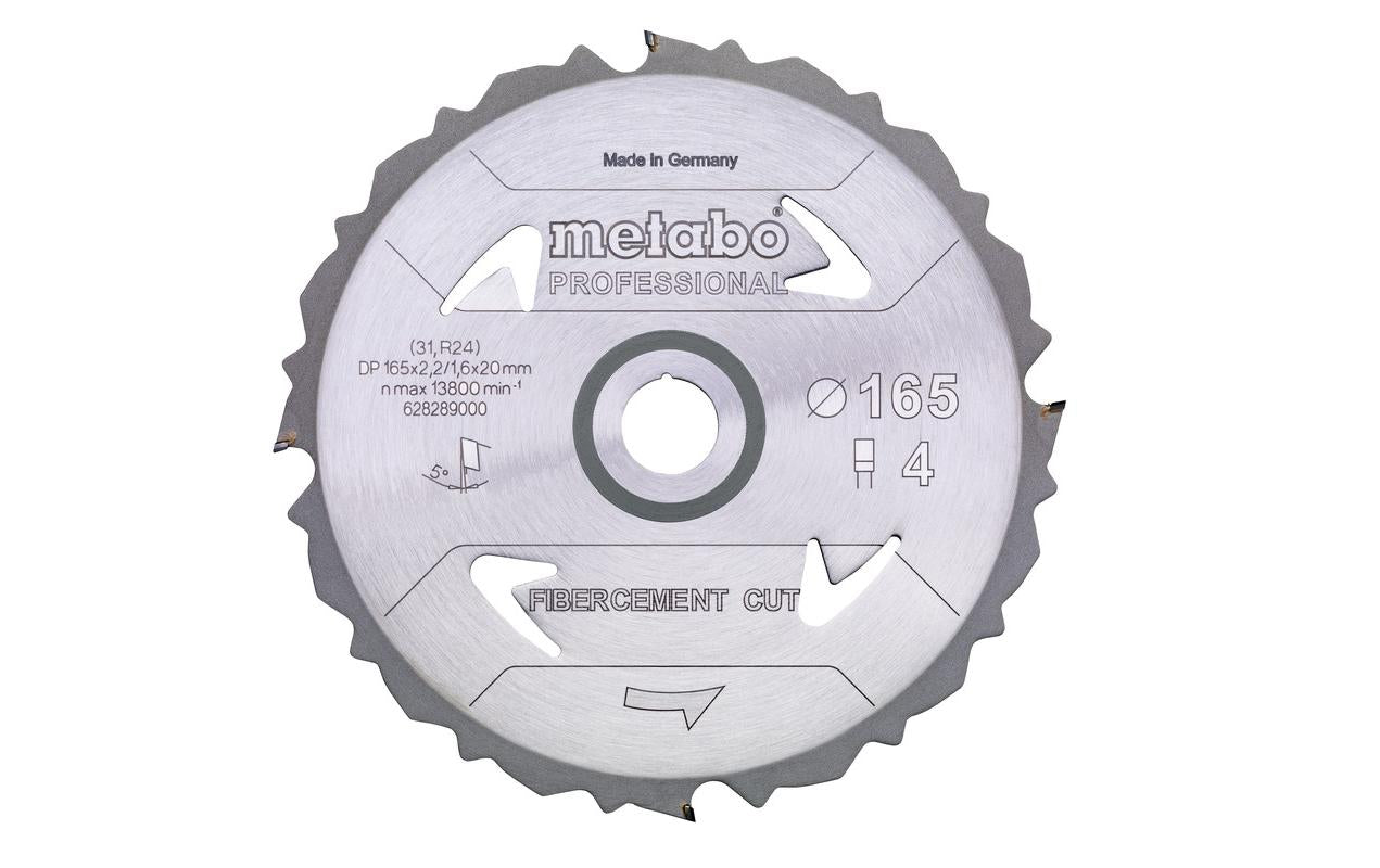 Metabo Kreissägeblatt Fibercement Cut Professional Ø165 x 20 mm, Z4
