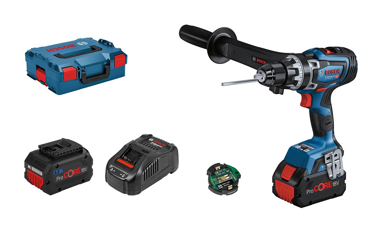 Bosch Professional Akku-Bohrschrauber GSR 18V-150 C Biturbo 2 x 8.0Ah ProCORE