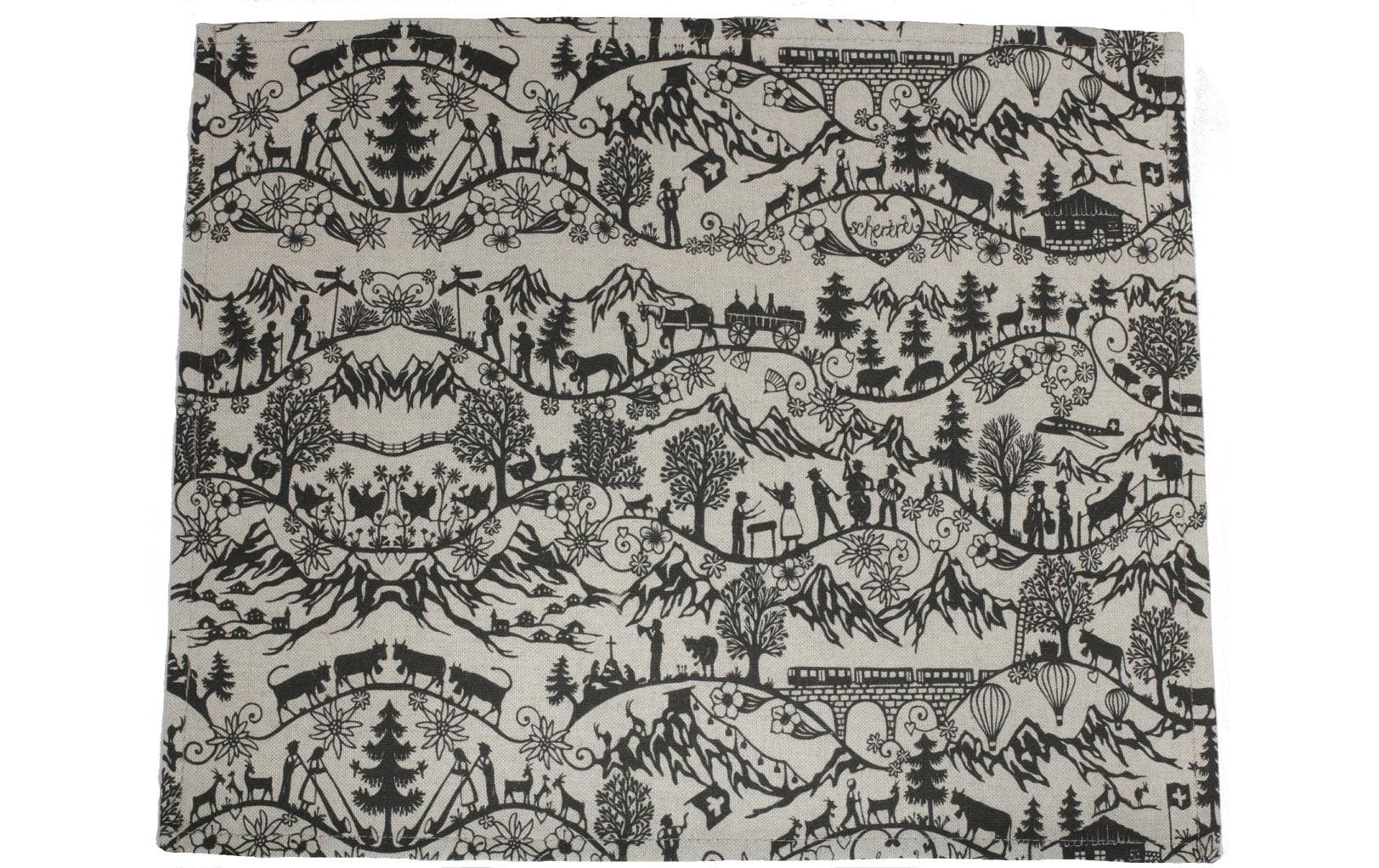 Hubatka Swissness 35 cm x 42 cm, Nature/Schwarz
