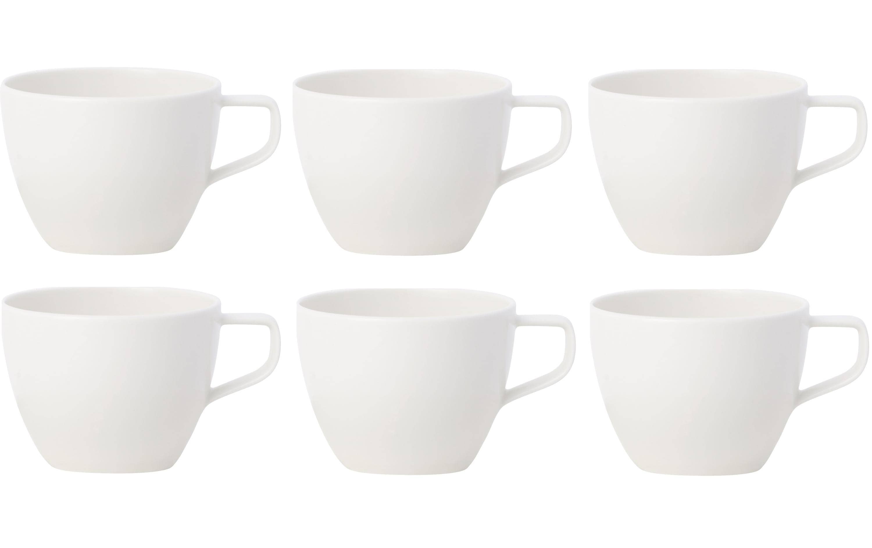 Villeroy & Boch Kaffeetasse Artesano Original 250 ml, 6 Stück, Weiss