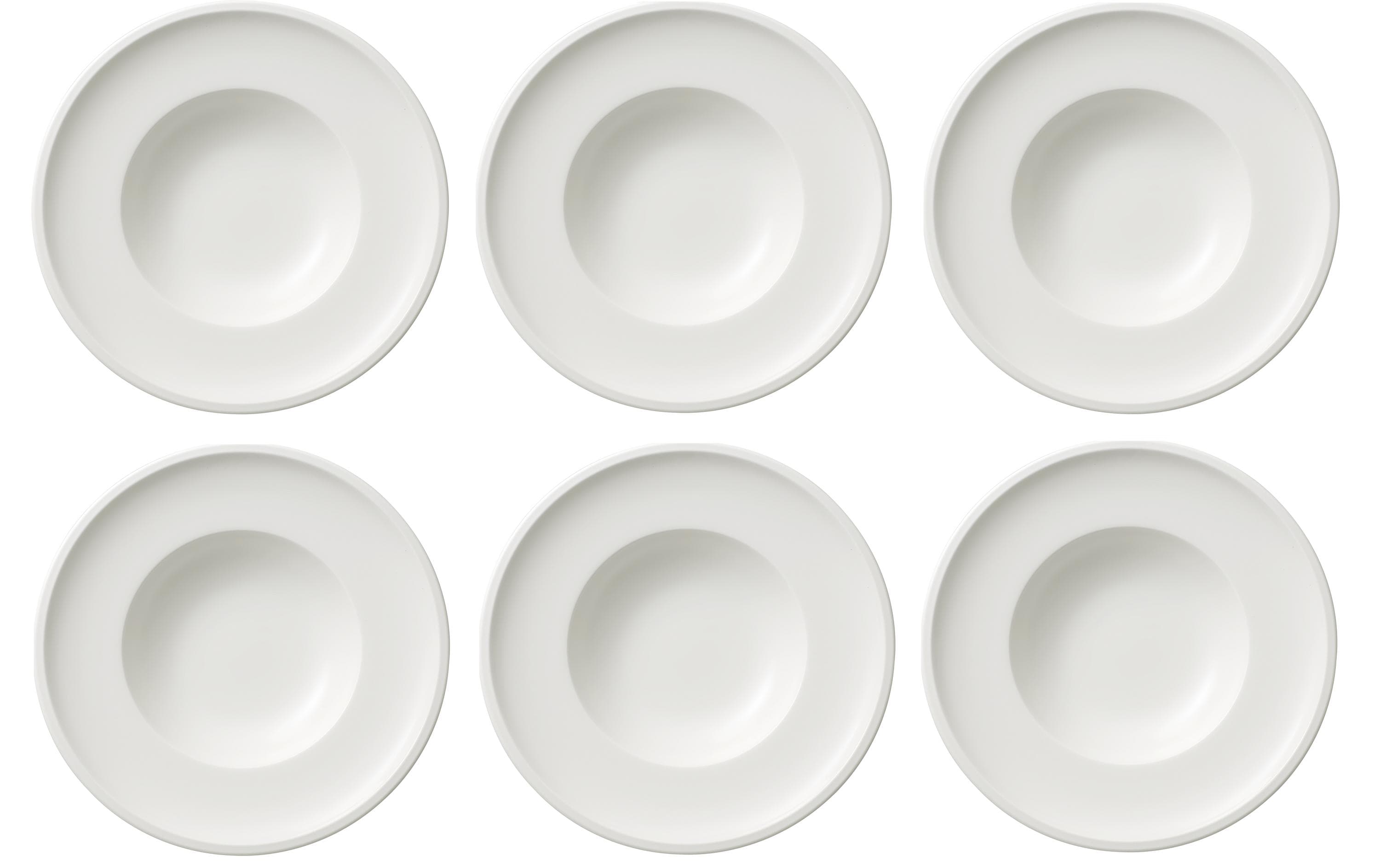 Villeroy & Boch Suppen- & Pastateller Artesano Original 6 Stück,Weiss