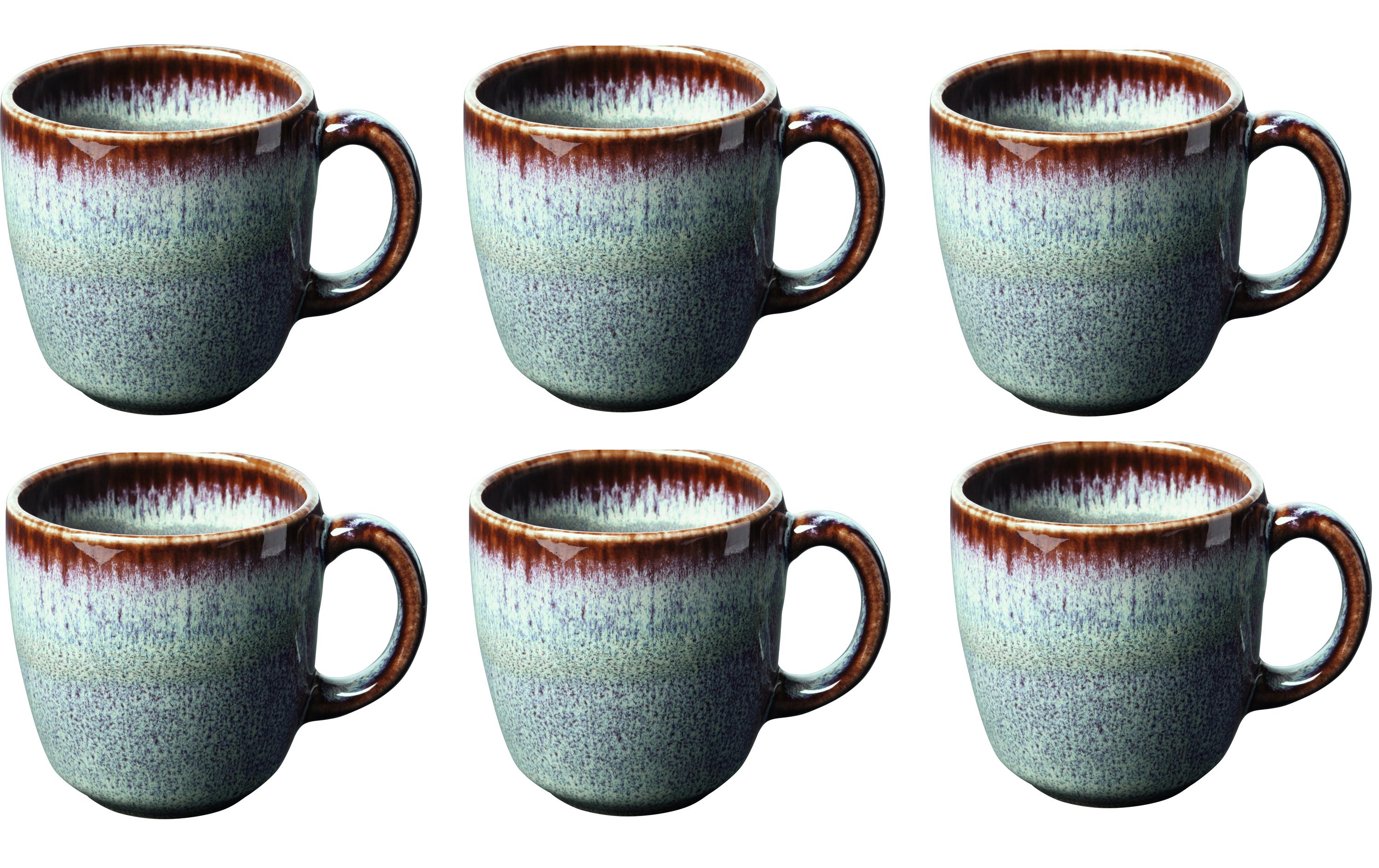 Villeroy & Boch Kaffeetasse Lave 190 ml, 6 Stück, Beige