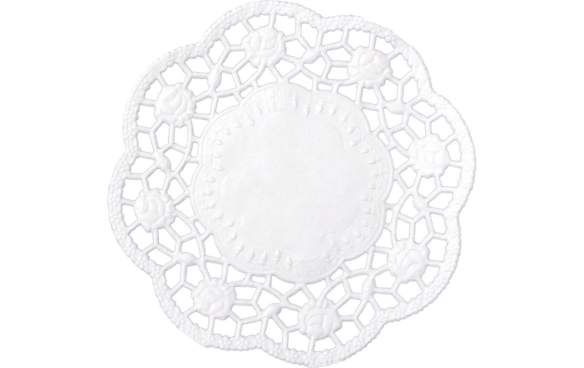 Demmler Dekountersetzer Rose 24 Stück, Weiss, 9cm
