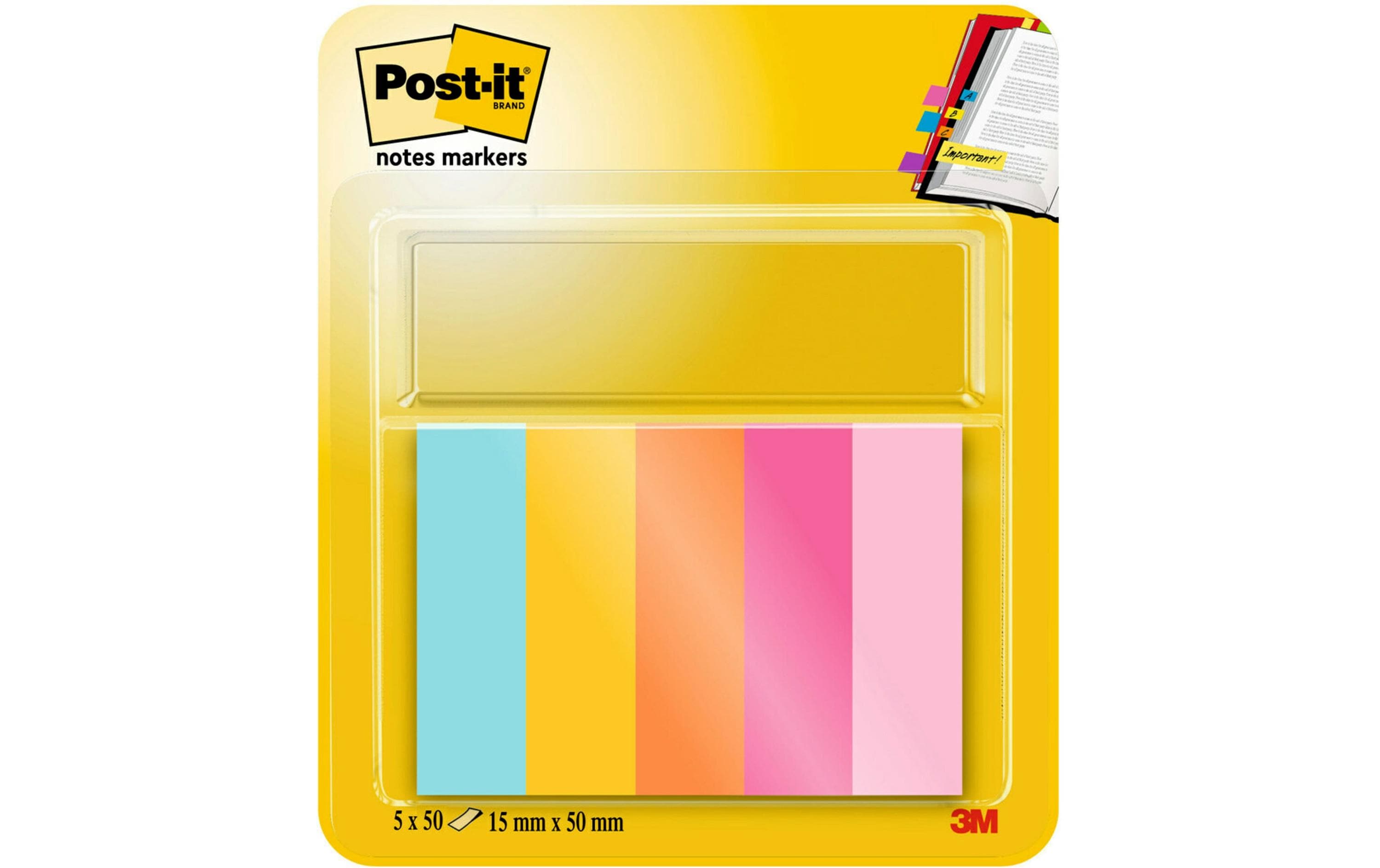 Post-it Notizzettel Beachside Collection, 15 x 50 mm