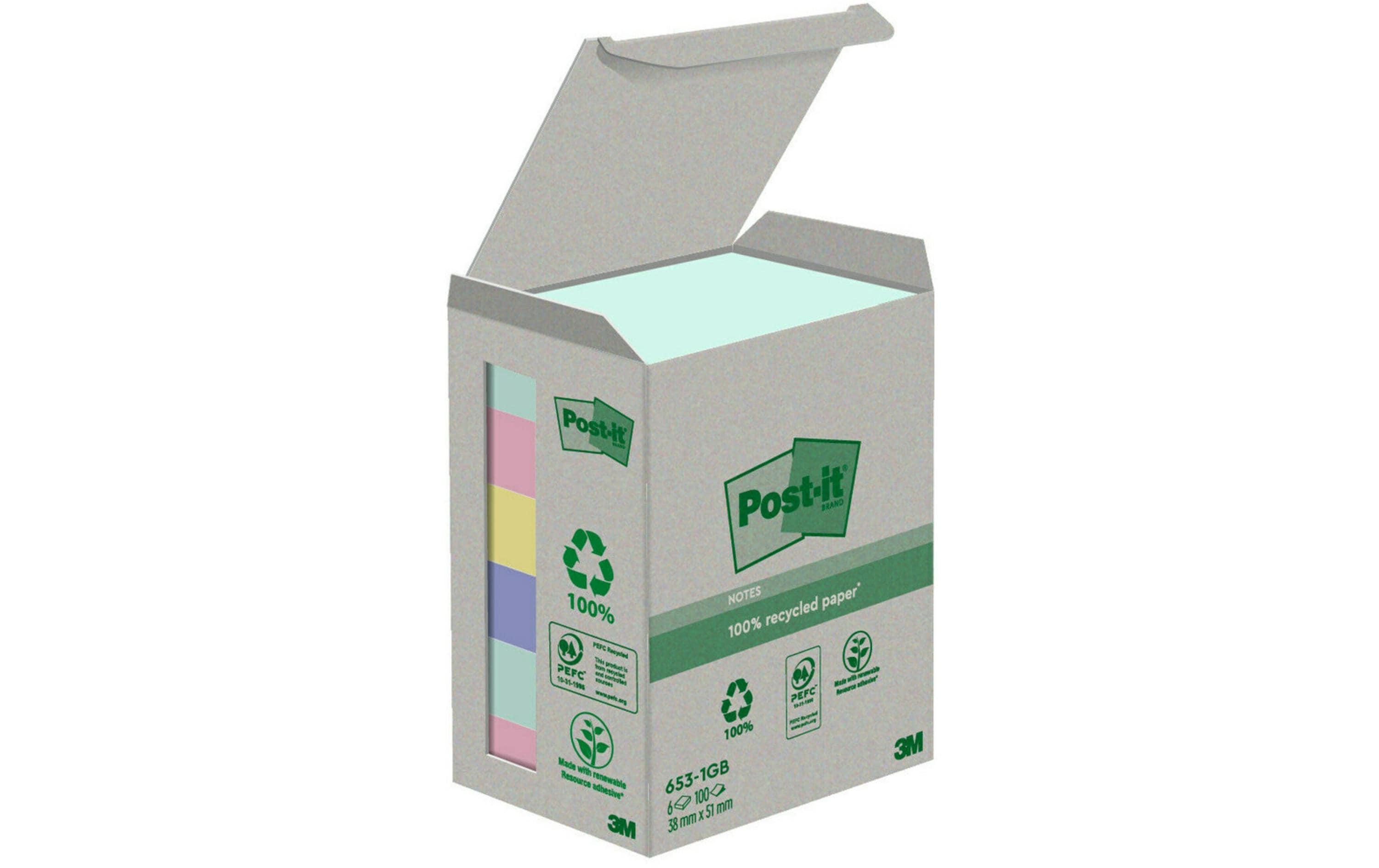 Post-it Notizzettel Recycling Notes 38 x 51  mm