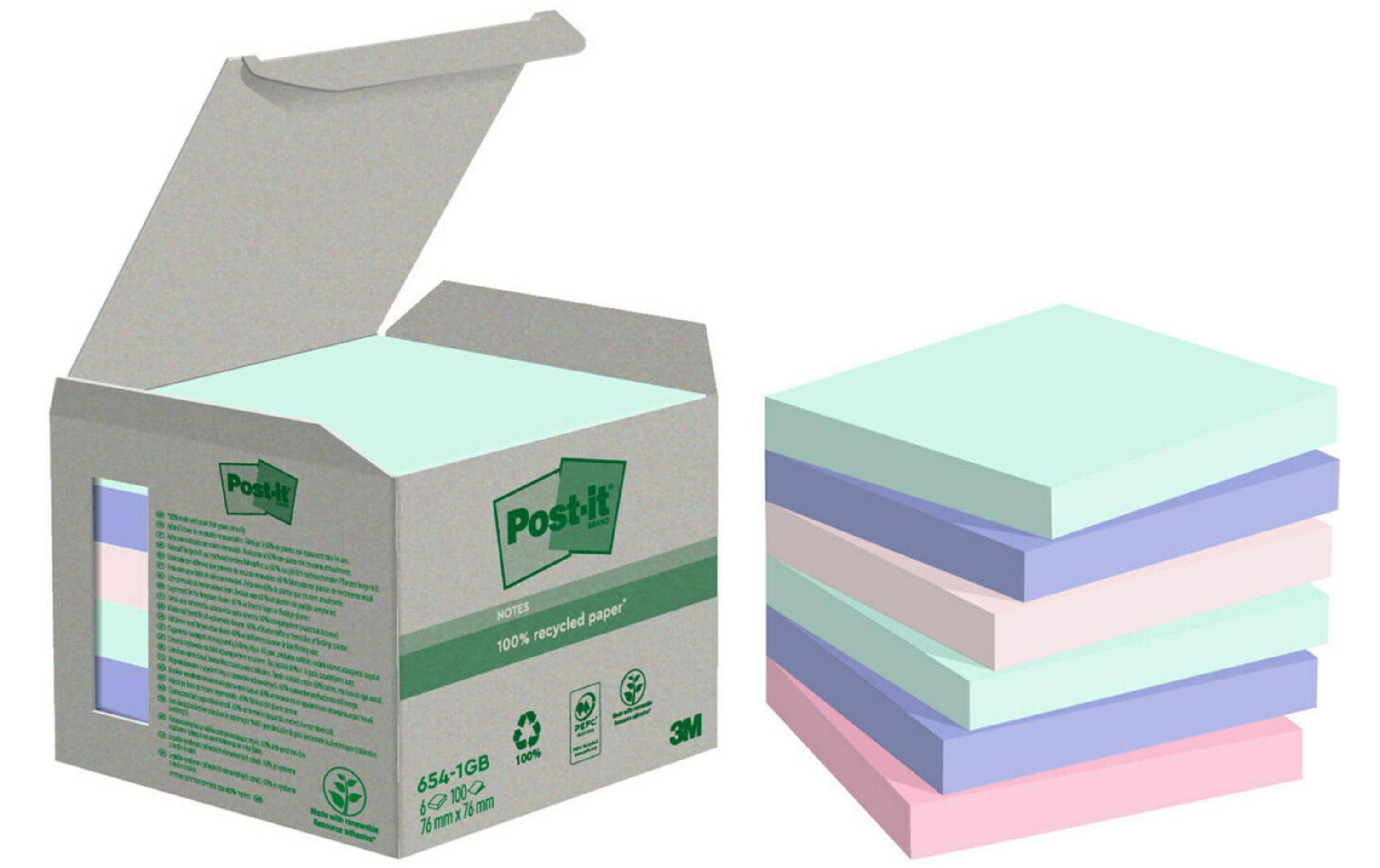 Post-it Notizzettel Recycling Notes 76 x 76  mm