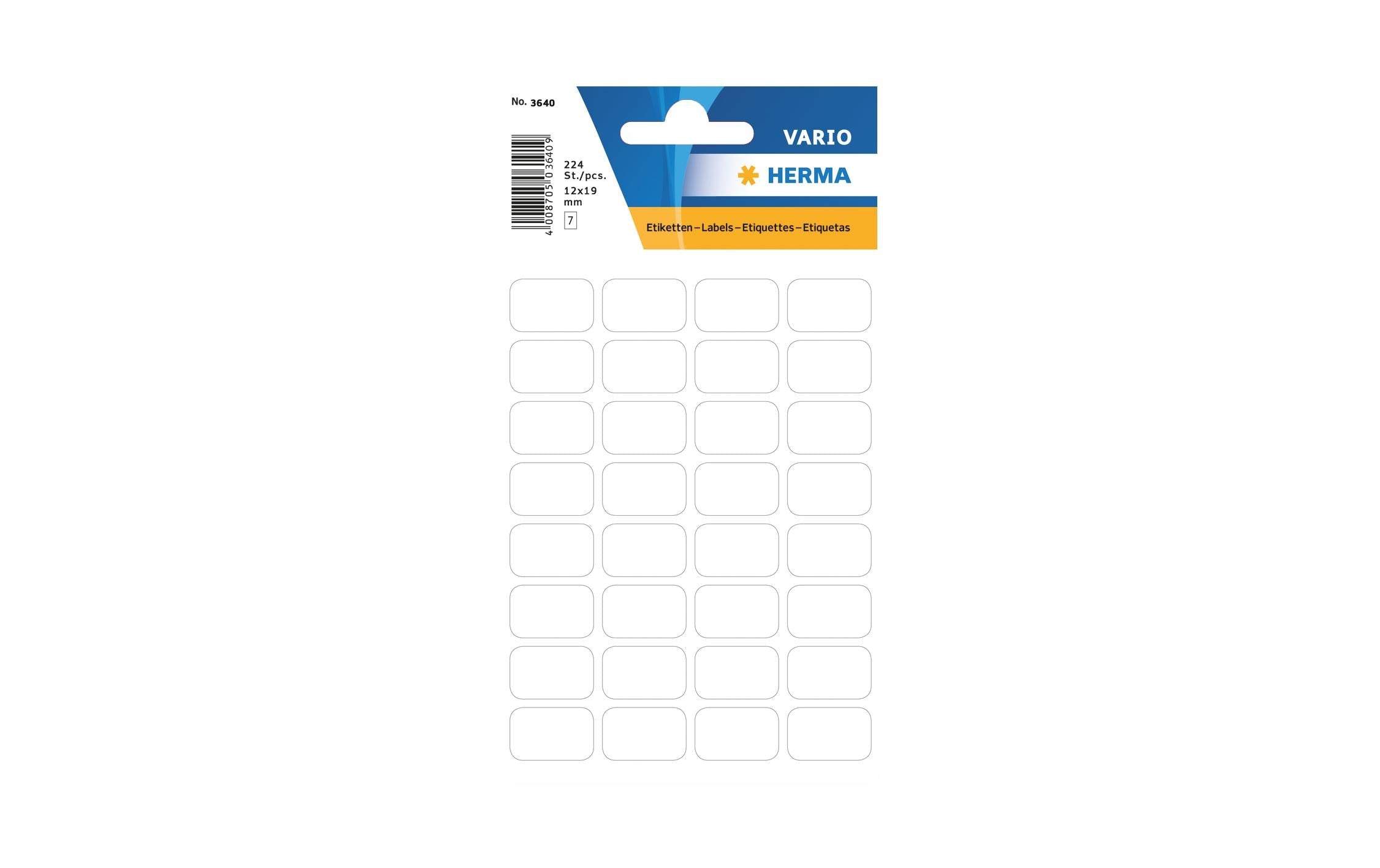 Herma Stickers Vielzweck-Etiketten 1.2 x 1.8 cm, 224 Etiketten