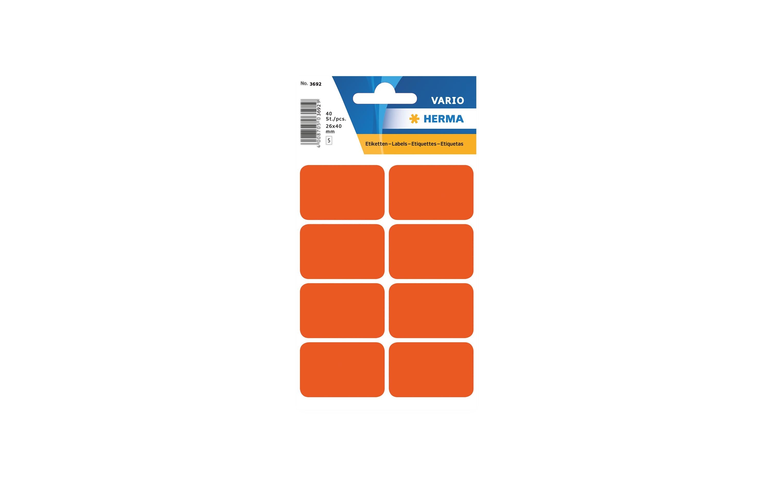 Herma Stickers Vielzweck-Etiketten 2.5 x 4 cm, 40 Etiketten