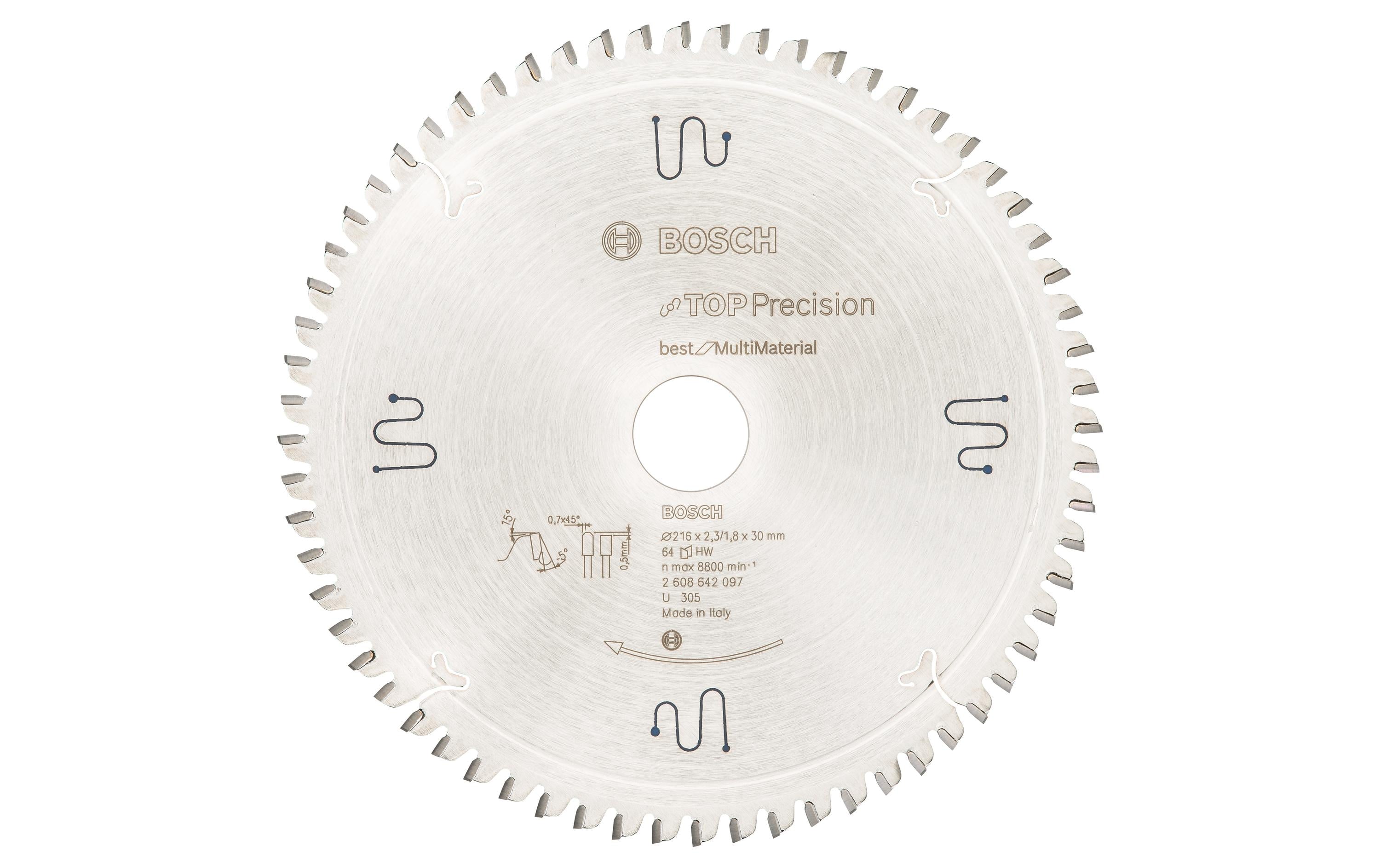 Bosch Professional Kreissägeblatt Best Multi Material, 216 x 30 x 2.3 mm, Z 64