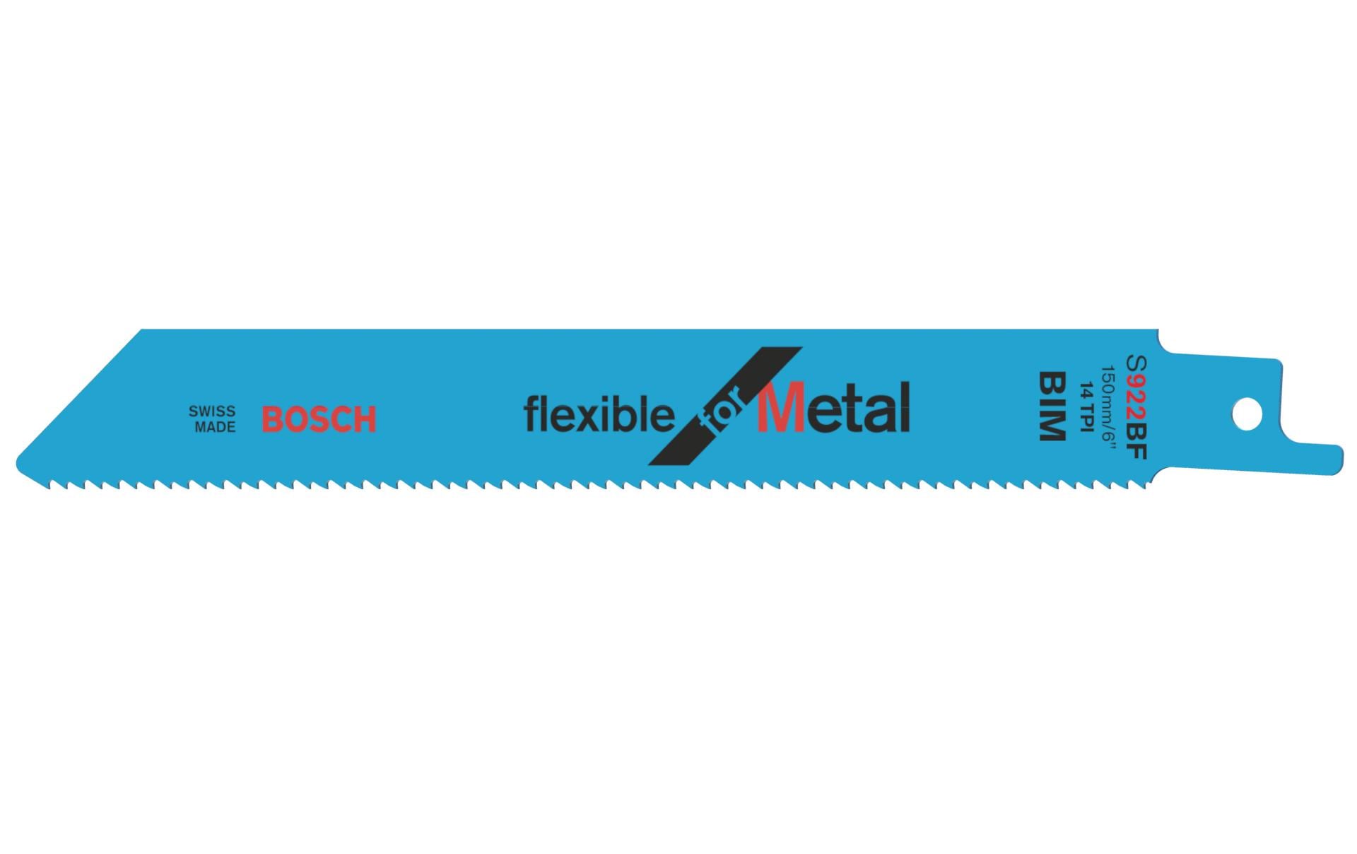 Bosch Professional Säbelsägeblatt S 922 BF Flexible for Metal, 25 Stück