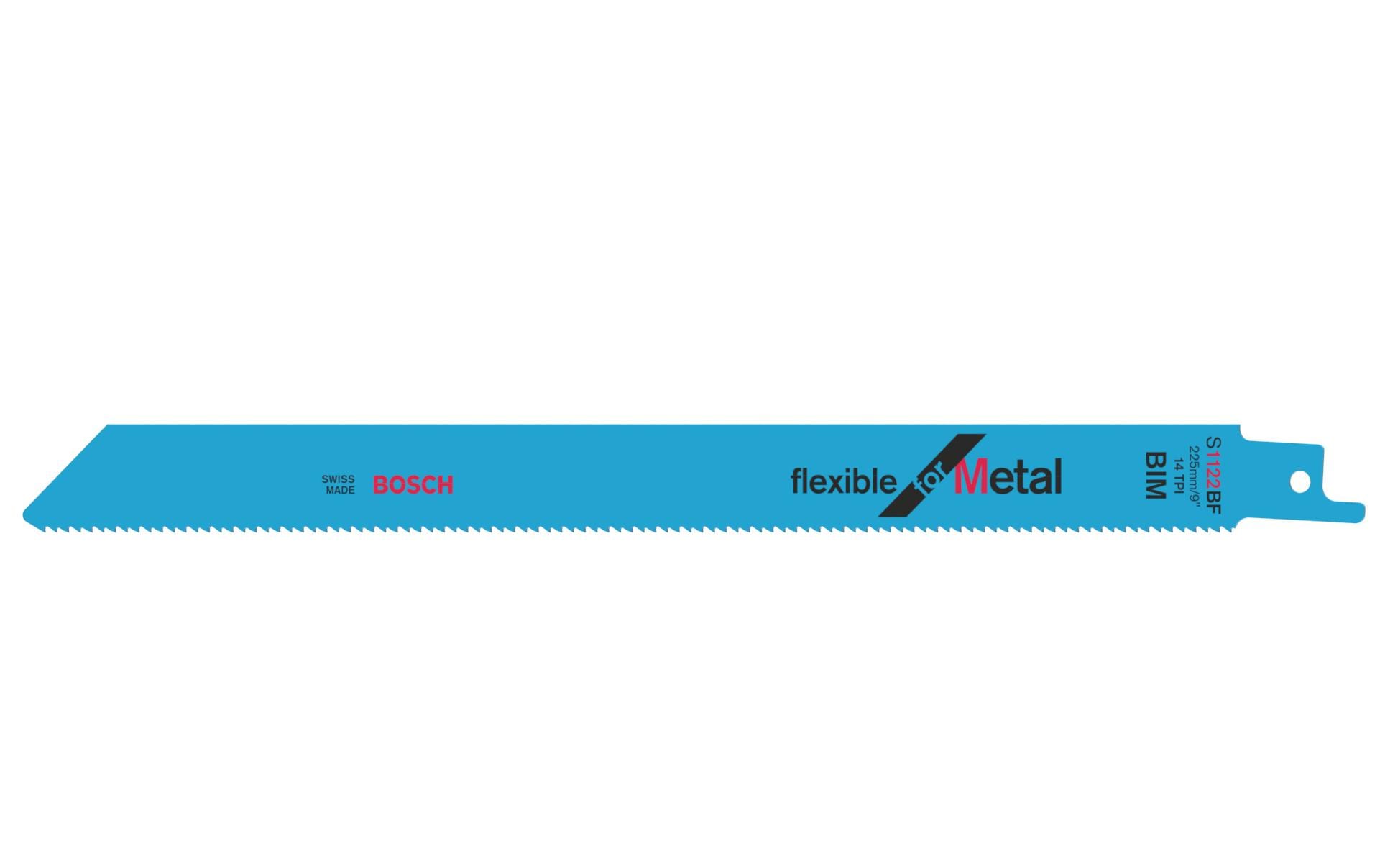 Bosch Professional Säbelsägeblatt S 1122 BF Flexible for Metal, 100 Stück