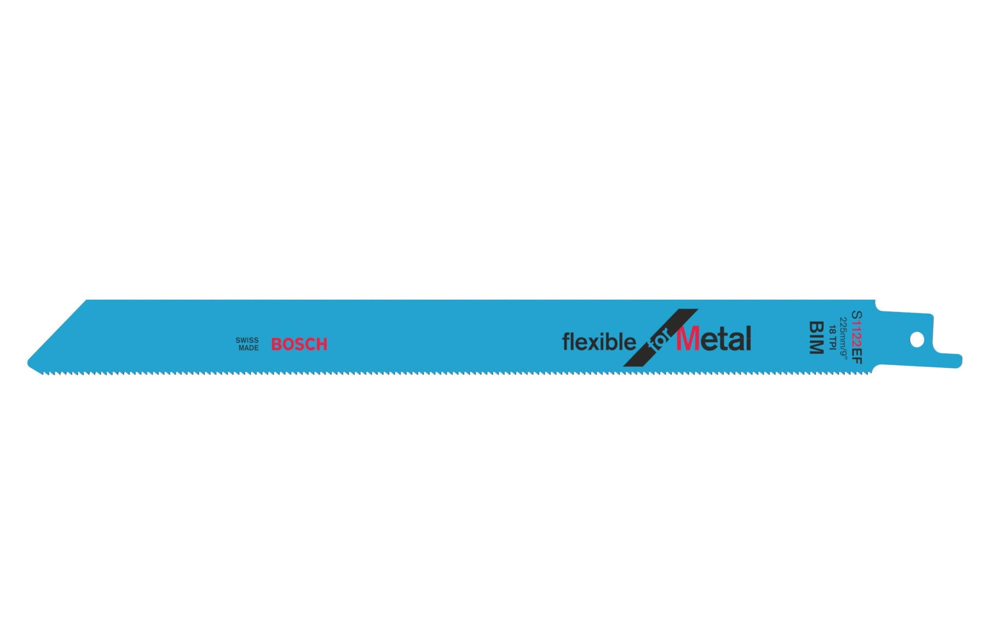 Bosch Professional Säbelsägeblatt S 1122 EF Flexible for Metal, 5 Stück