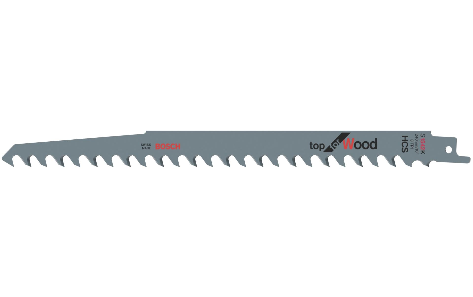 Bosch Professional Säbelsägeblatt S 1542 K Top for Wood, 5 Stück