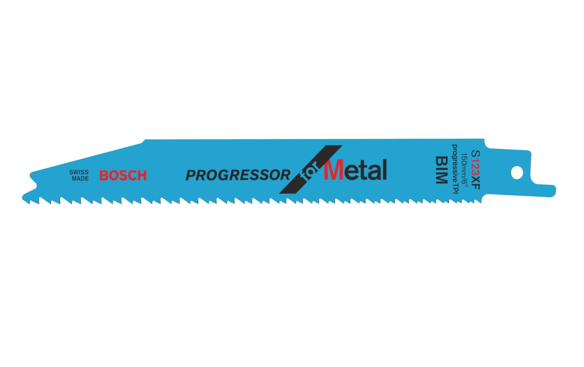 Bosch Professional Säbelsägeblatt S 123 XF Progressor for Metal, 100 Stück
