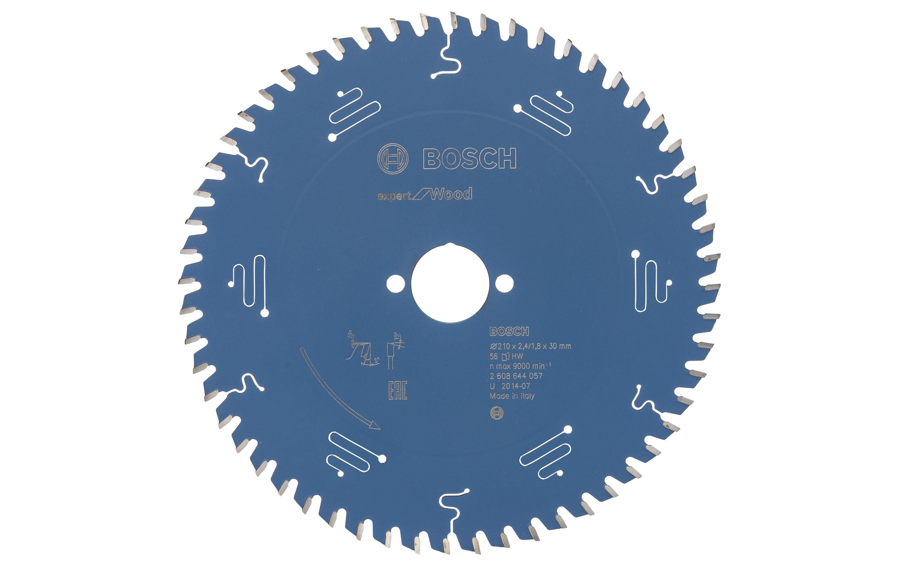 Bosch Professional Kreissägeblatt Expert for Wood, 210 x 30 x 2.4 mm, Z 56