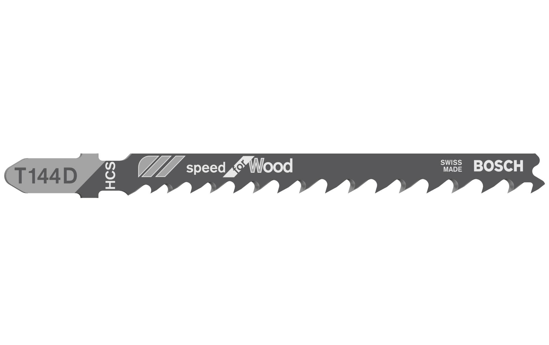 Bosch Professional Stichsägeblatt T 144 D Speed for Wood, 25 Stück