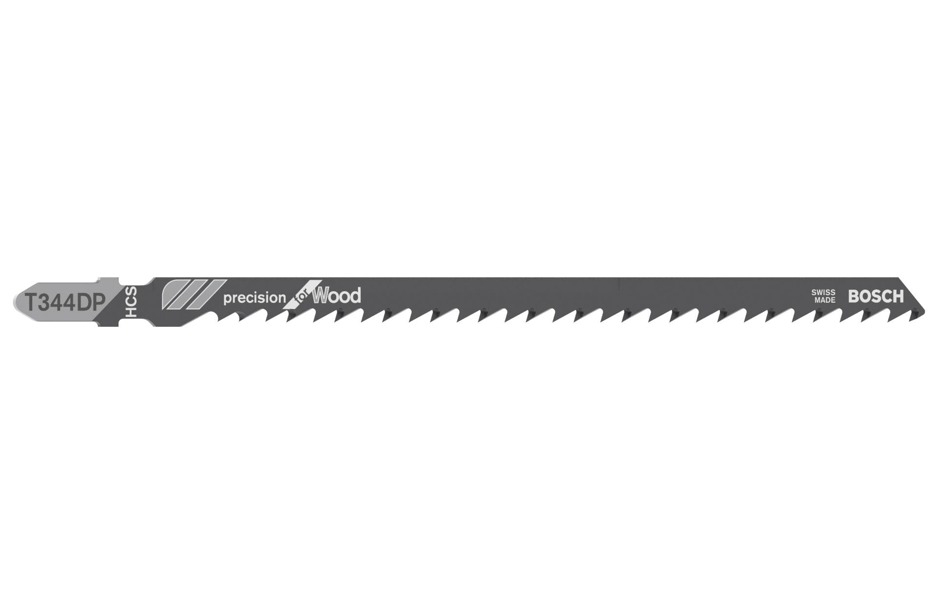 Bosch Professional Stichsägeblatt T 344 DP Precision for Wood, 5 Stück