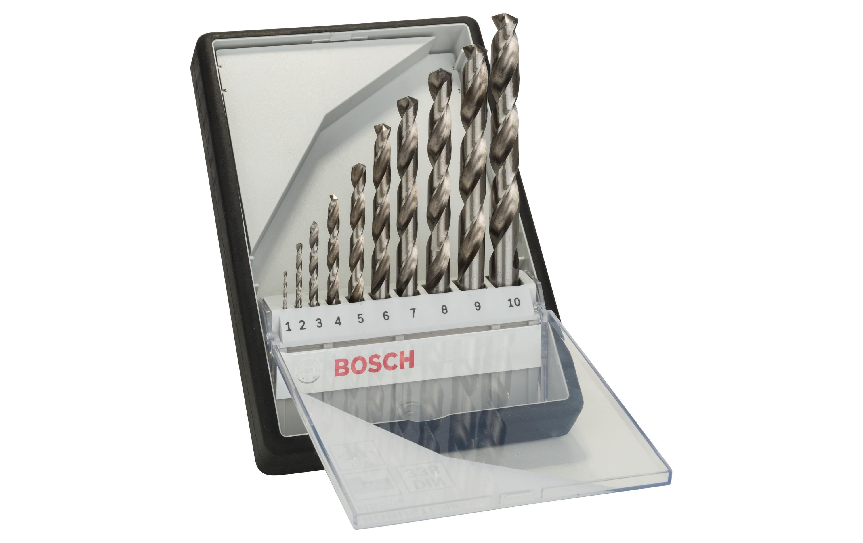 Bosch Professional Metallbohrer-Set HSS-G, 10-teilig