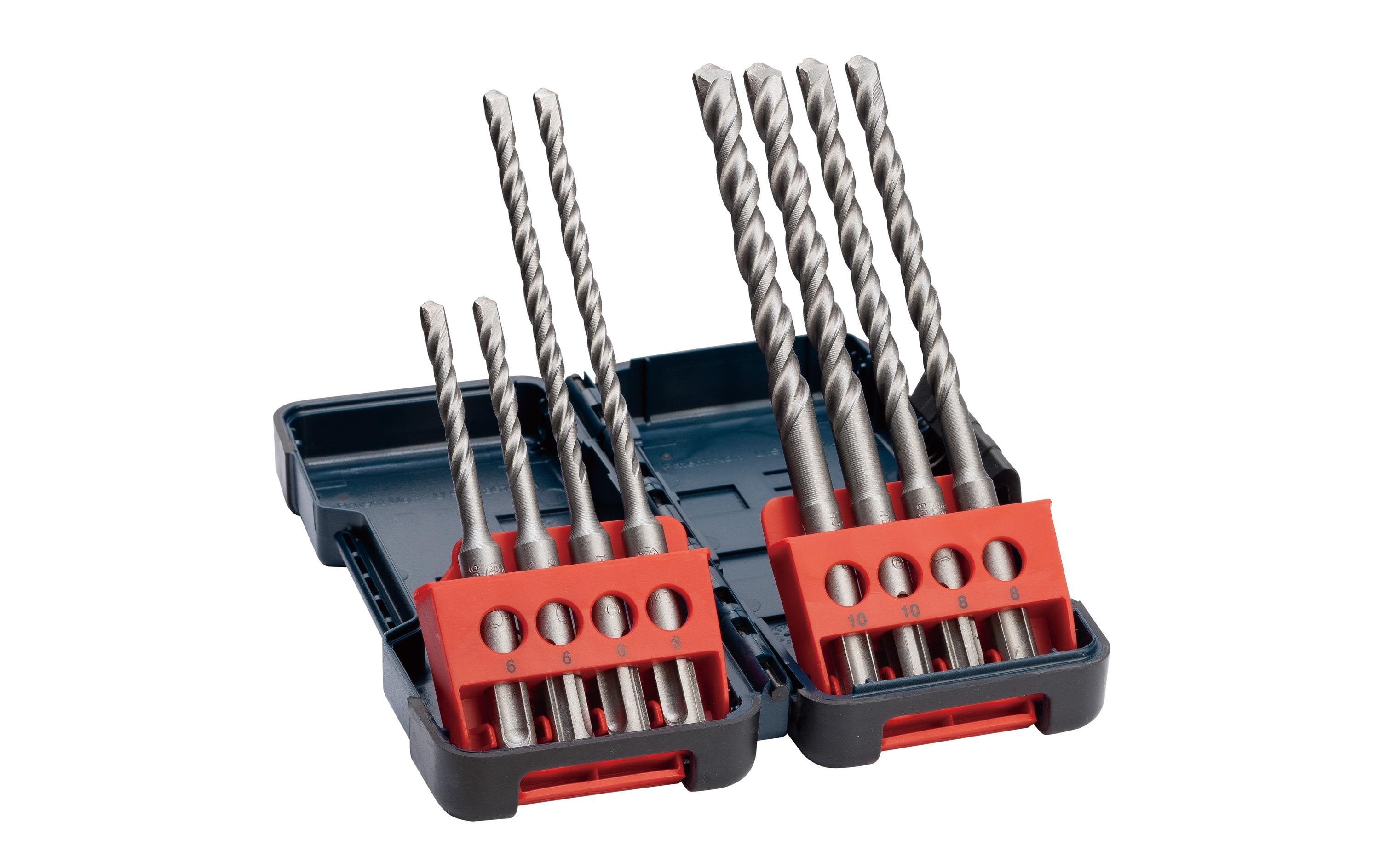 Bosch Professional Hammerbohrer-Set SDS plus-3, 6 - 10 mm, 8-teilig