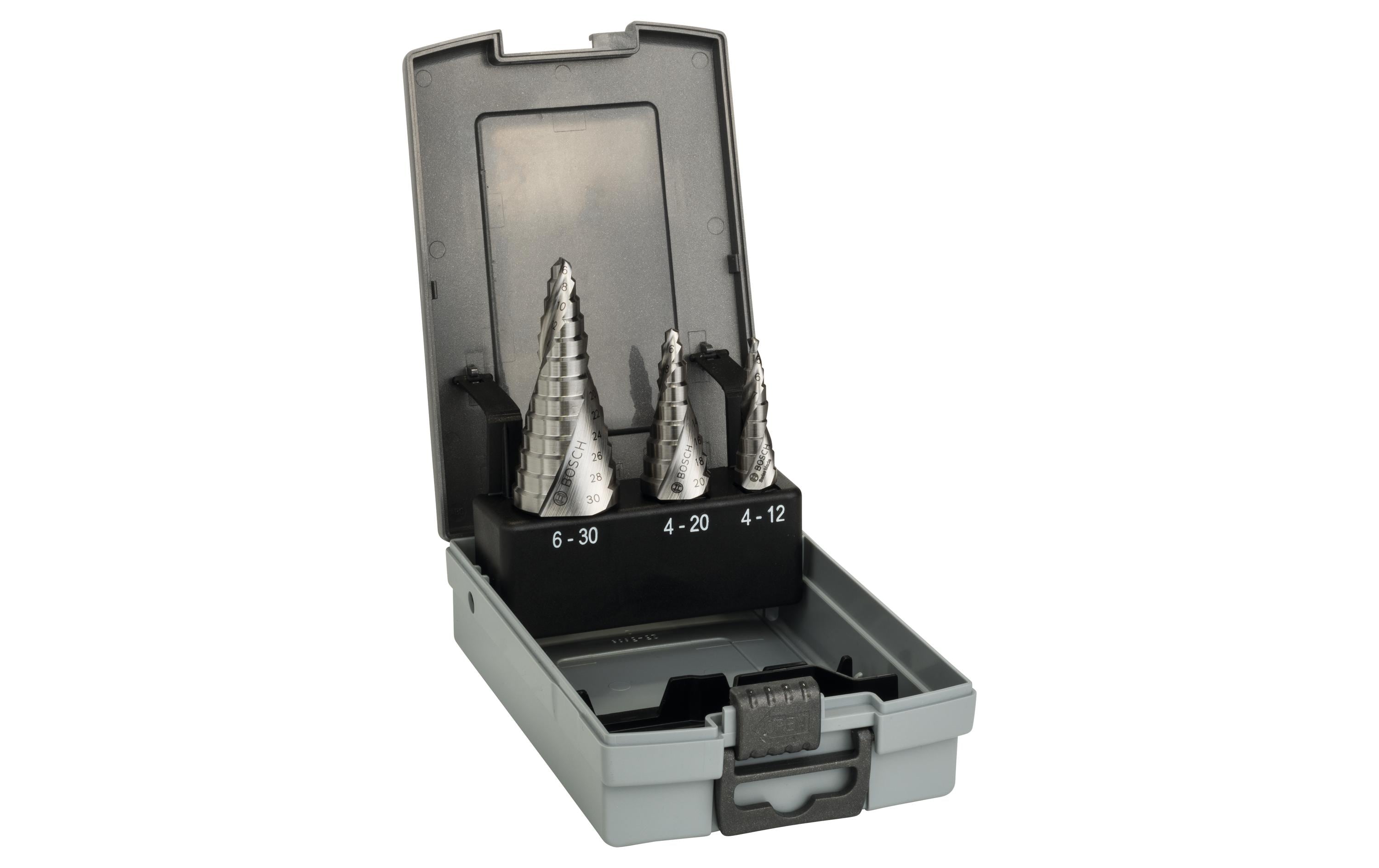 Bosch Professional Stufenbohrer Set HSS, 3-teilig