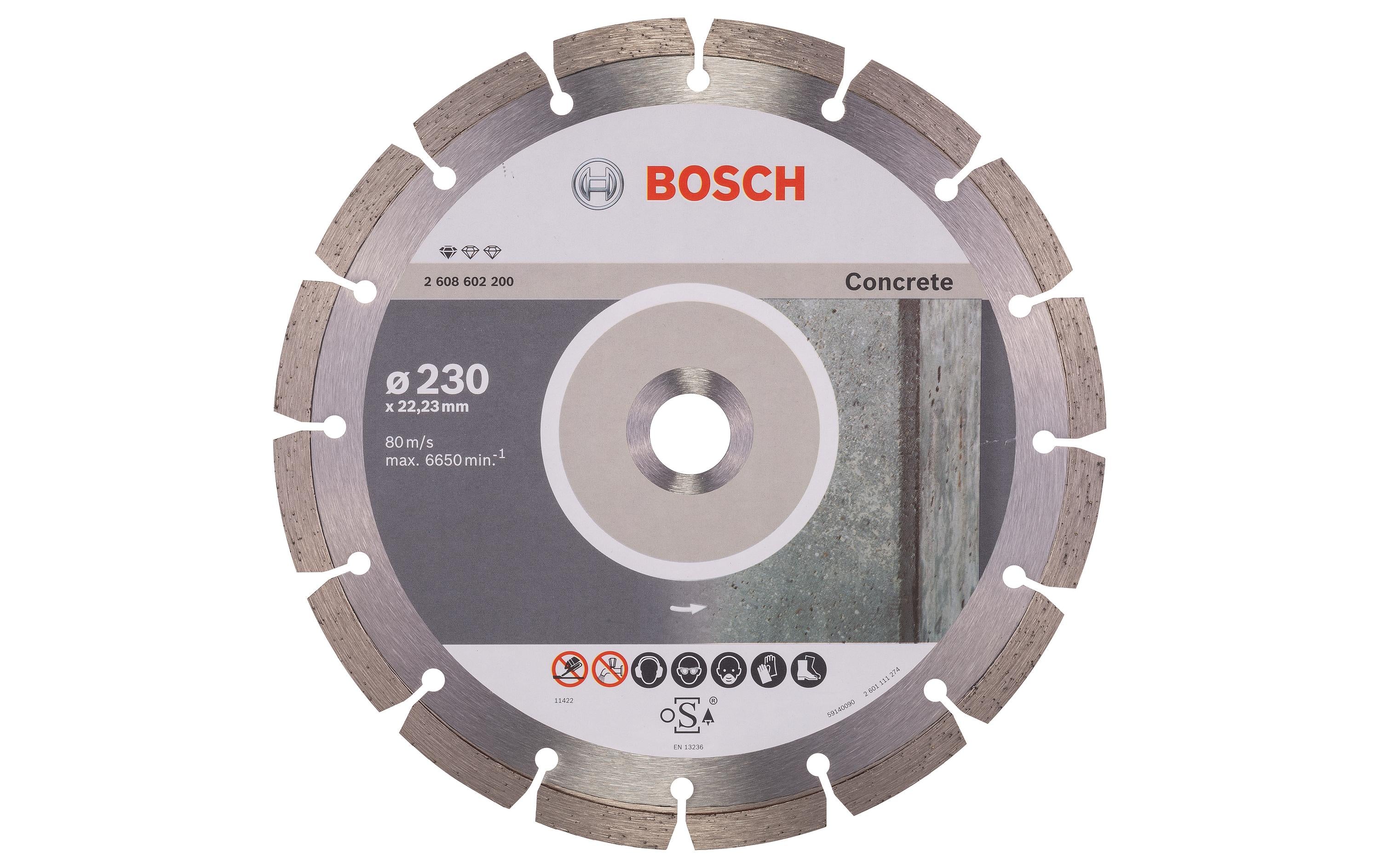 Bosch Professional Diamanttrennscheibe Standard for Concrete, 230 x 2.3 x 10 mm