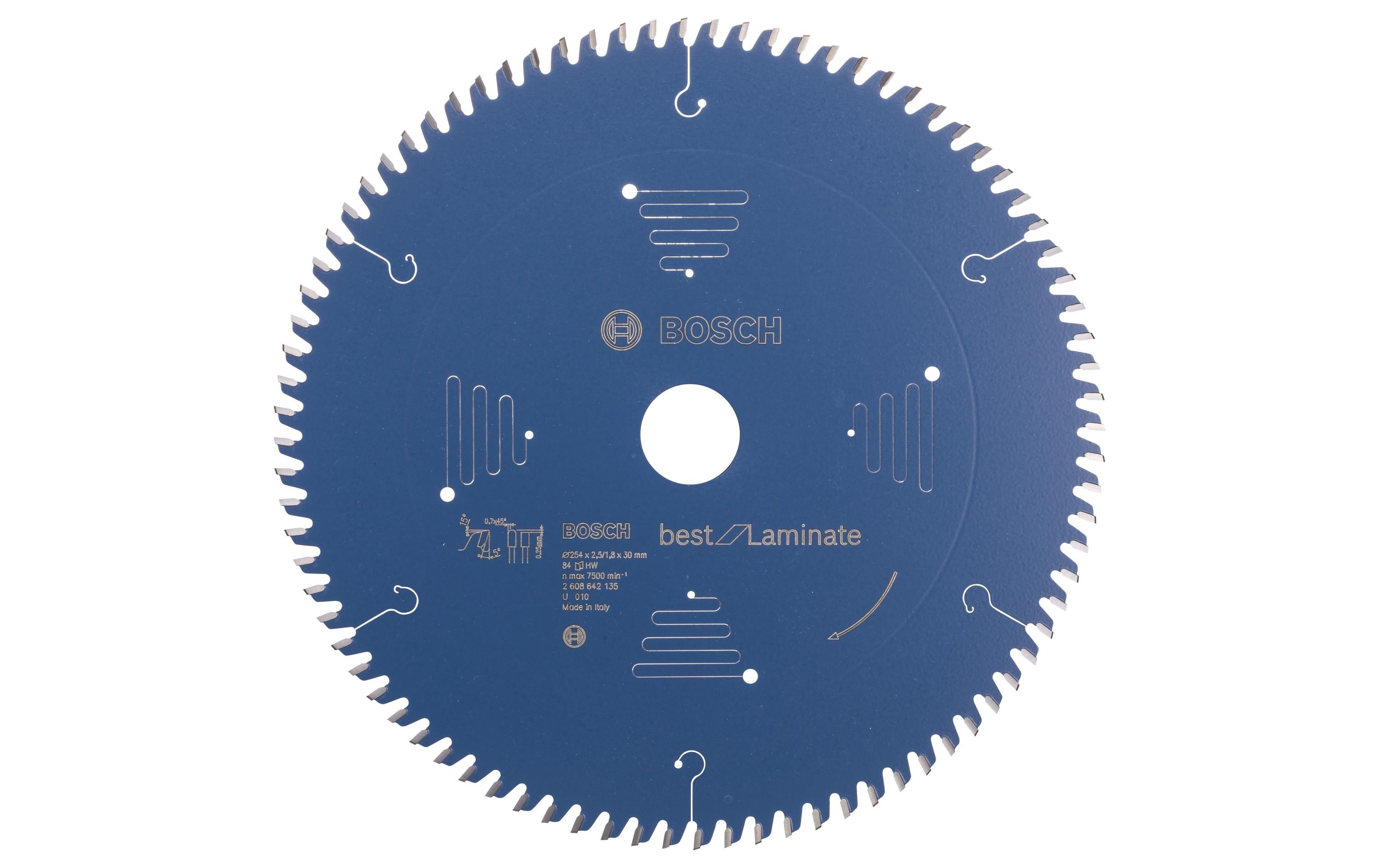 Bosch Professional Kreissägeblatt Best Laminate, 254 x 30 x 2.5 mm, Z 84
