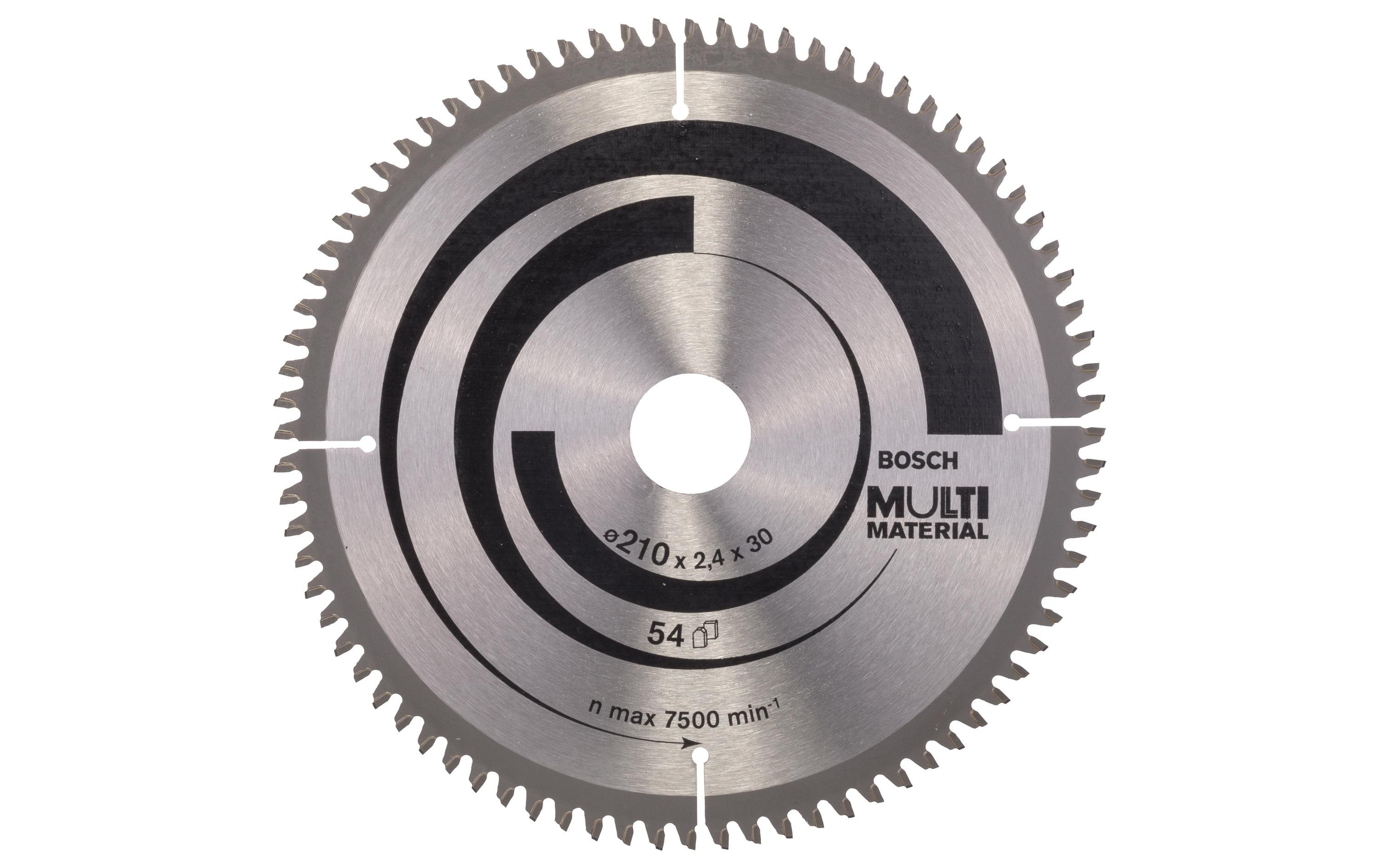 Bosch Professional Kreissägeblatt Multi Material, 210 x 30 x 2.5 mm, Z 80