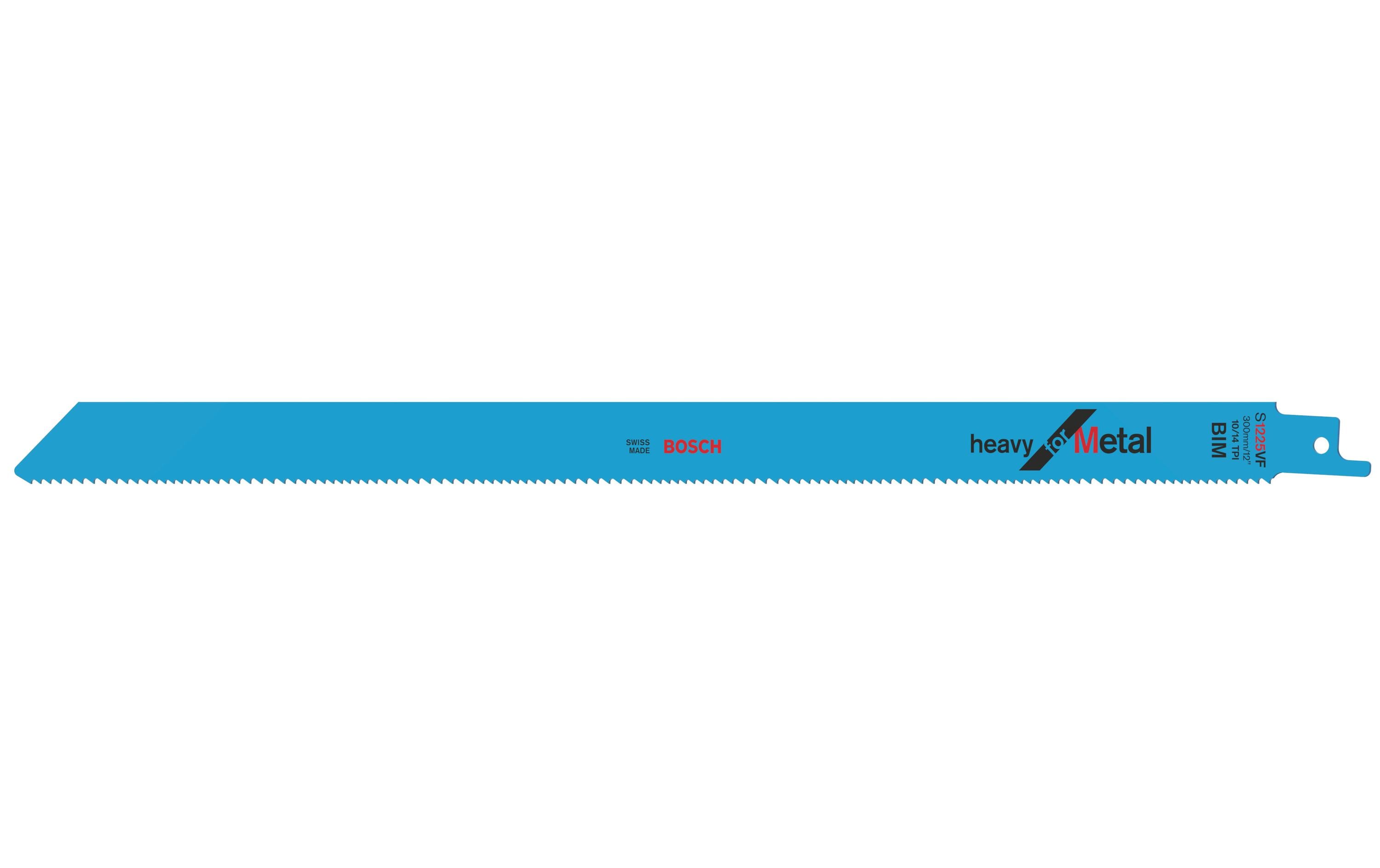Bosch Professional Säbelsägeblatt S 1225 VF Heavy for Metal, 5 Stück