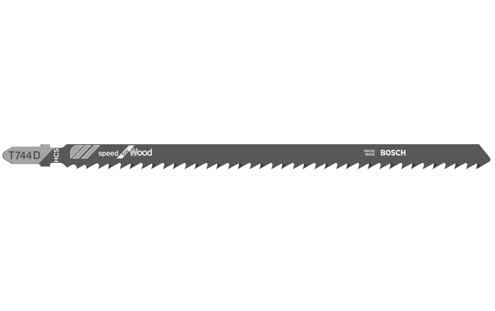 Bosch Professional Stichsägeblatt T 744 D Speed for Wood, 3 Stück