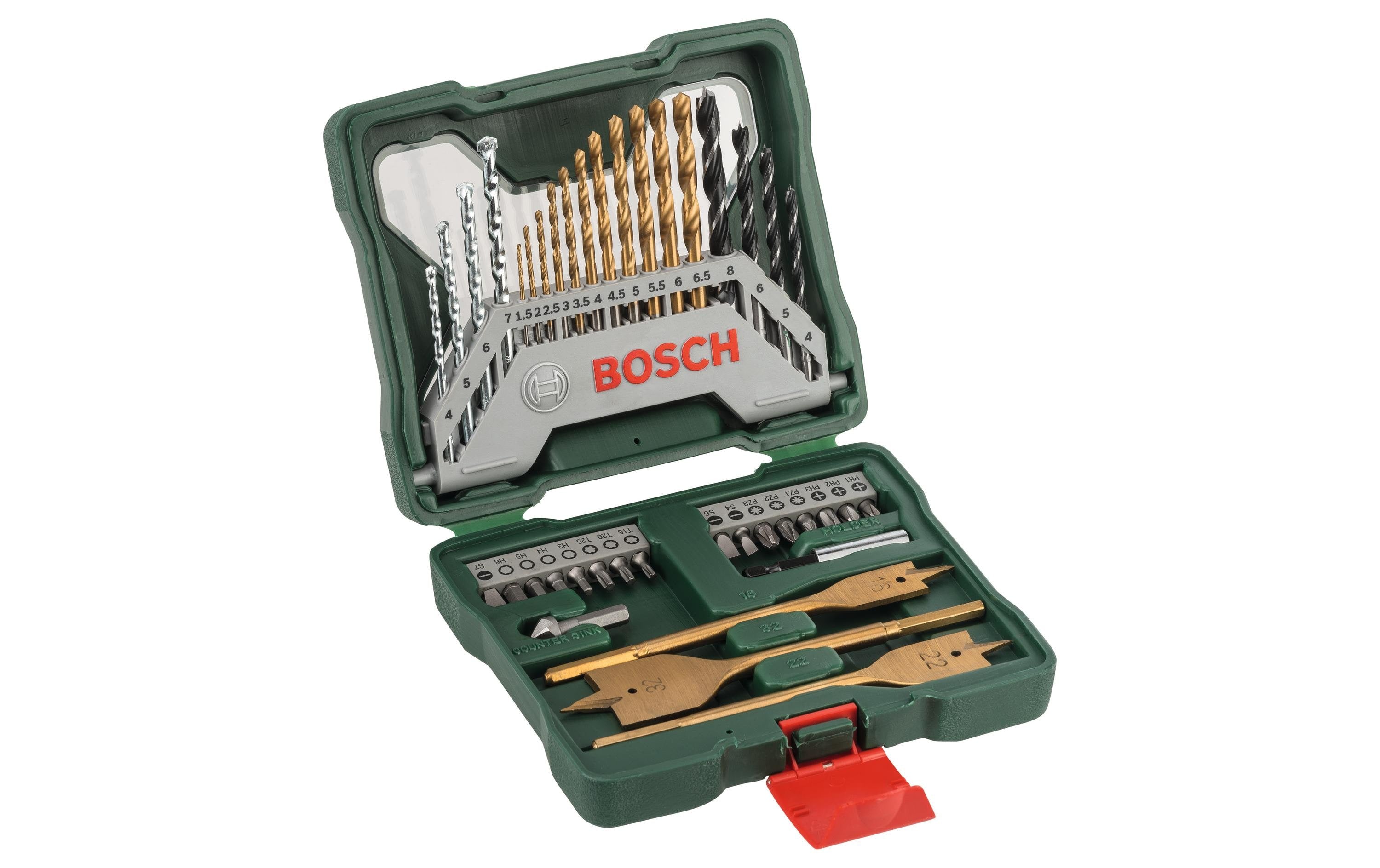 Bosch Bohr- und Bitset X-Line TiN, 40-teilig