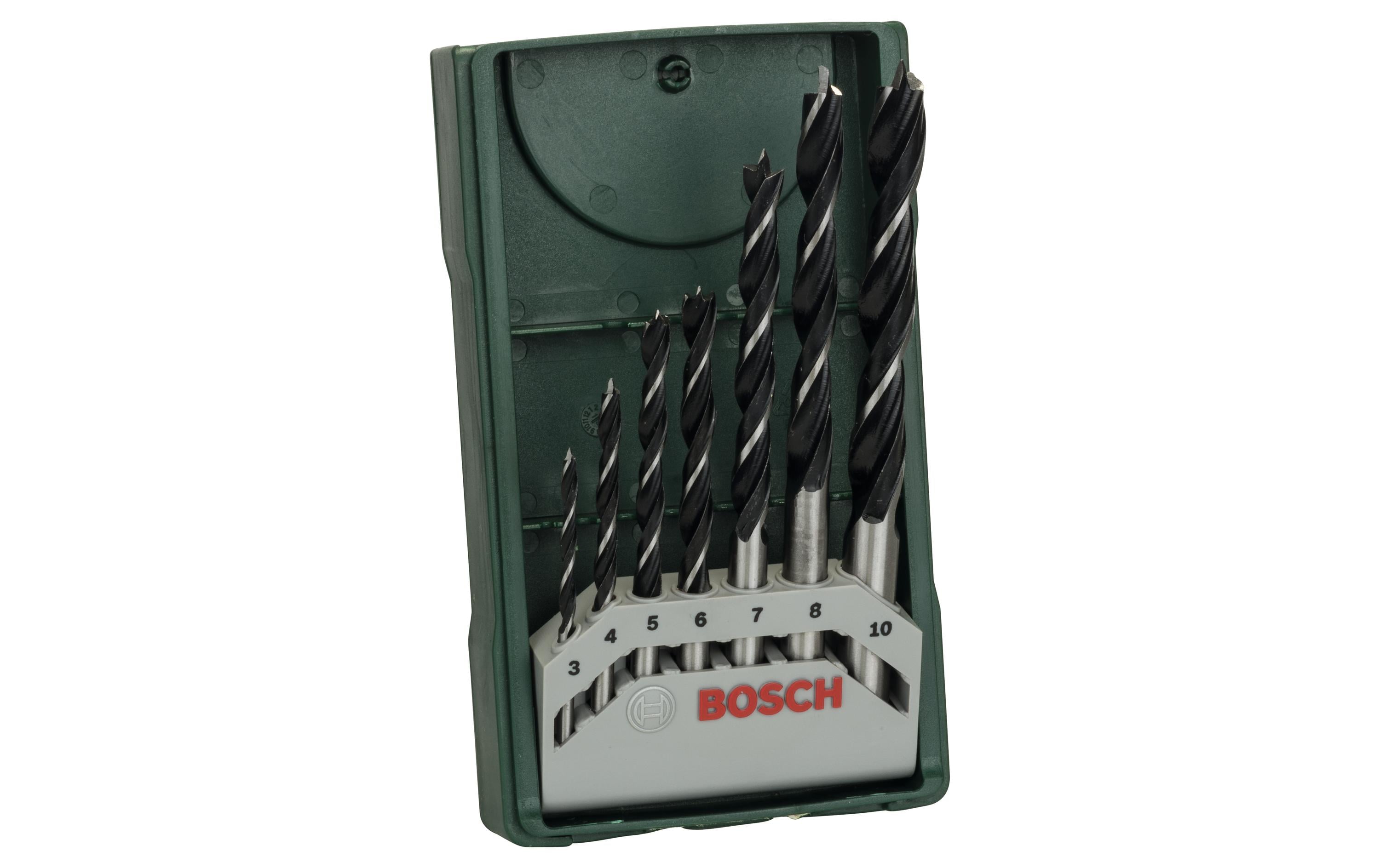 Bosch Holzbohrer-Set Mini-X-Line, 7-teilig