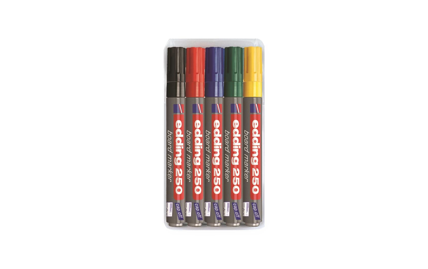 edding Whiteboard-Marker 250 5 Stück, Mehrfarbig