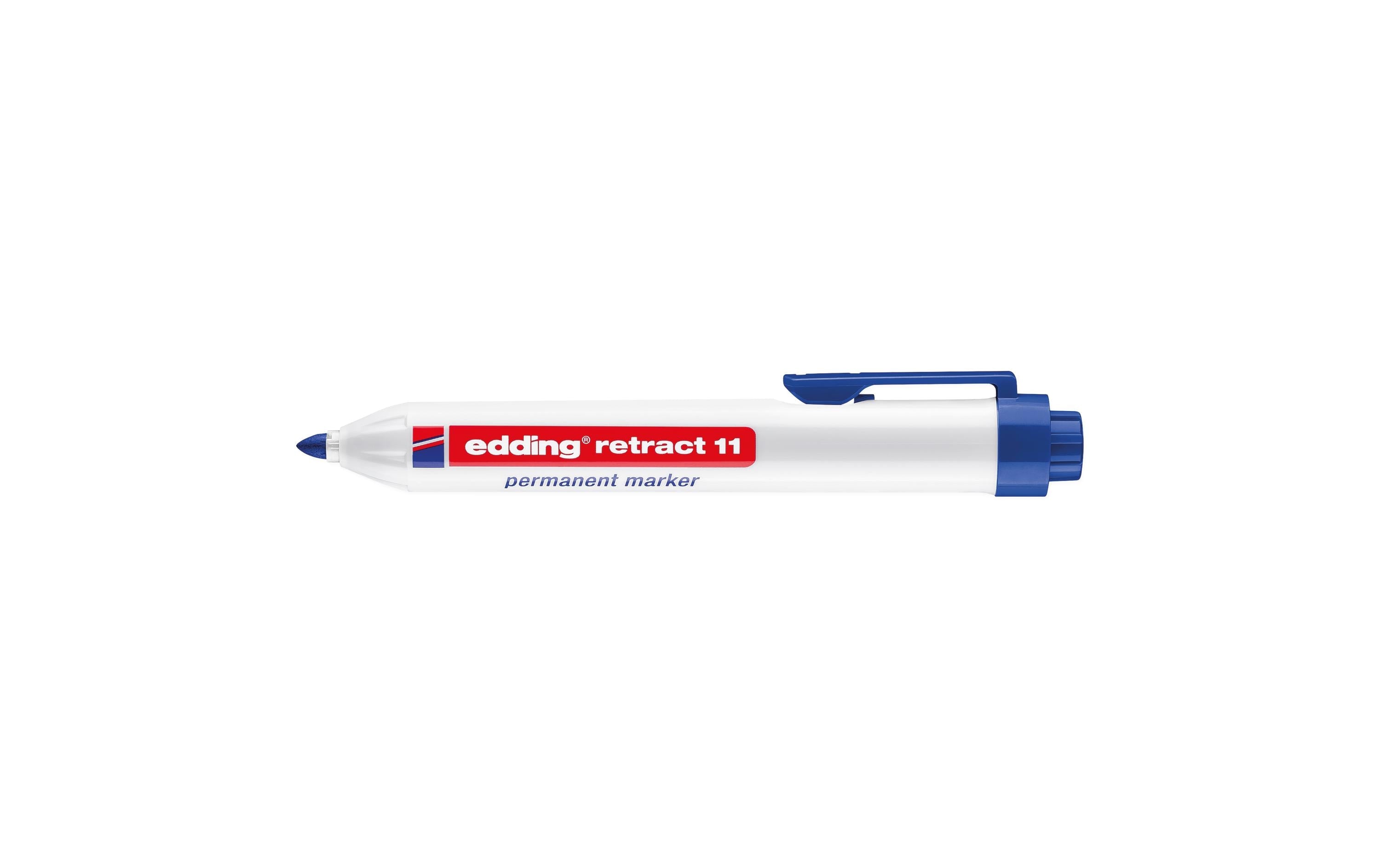 edding Permanent-Marker Retract 11 Blau