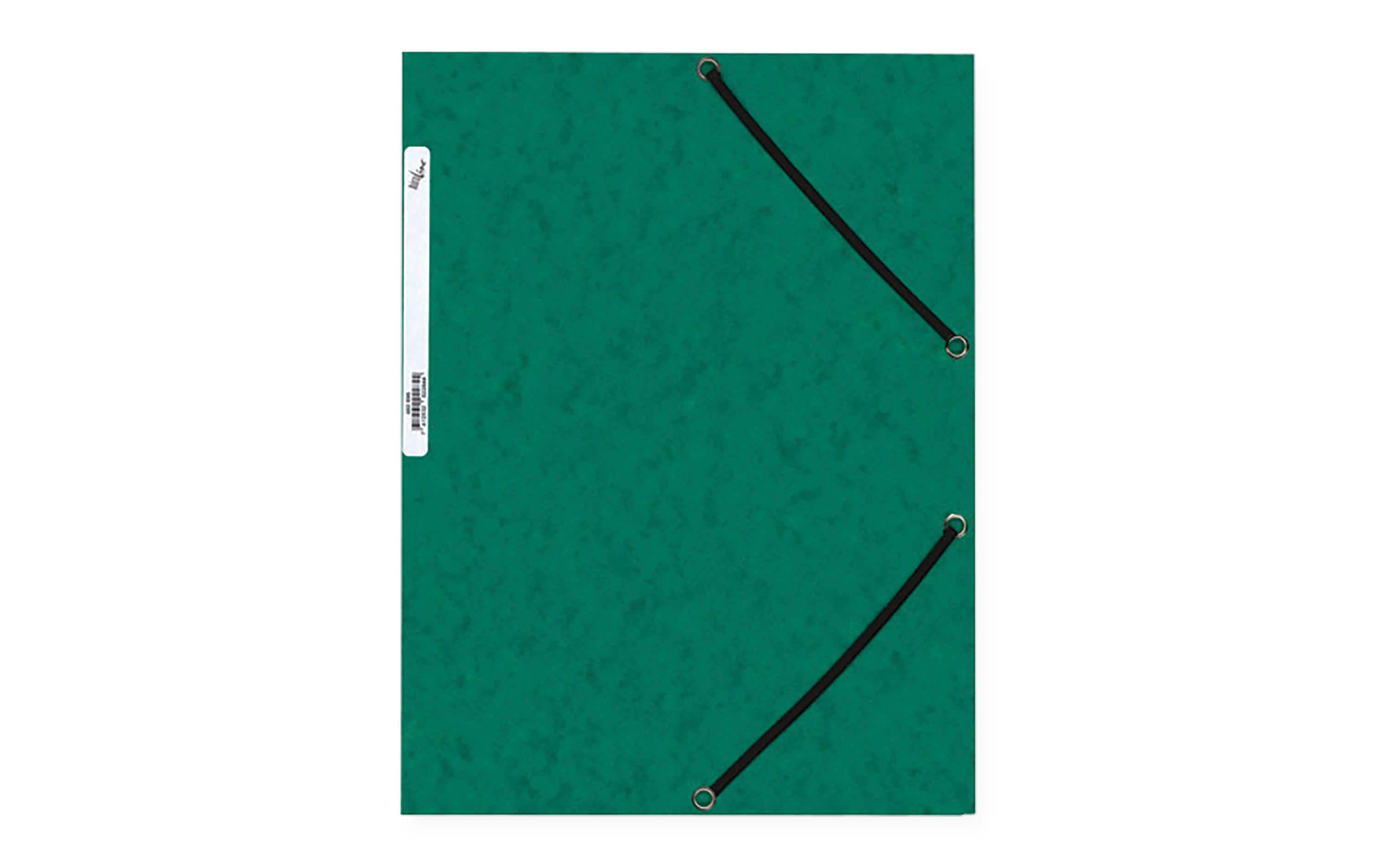 Büroline Gummibandmappe Karton, A4 Dunkelgrün