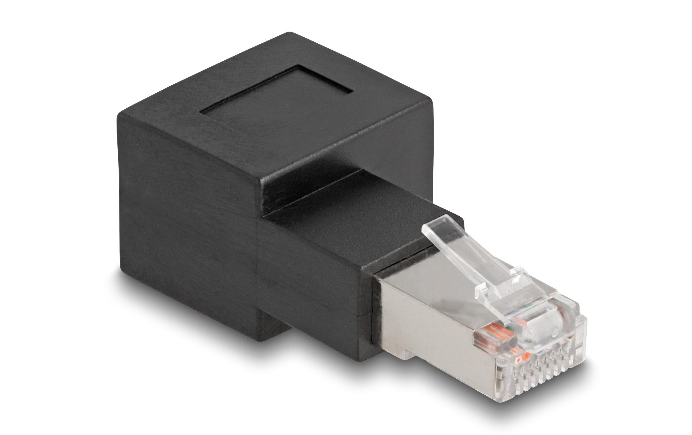 Delock Winkeladapter 90° RJ45 nach rechts, Cat.6A 1 Stück