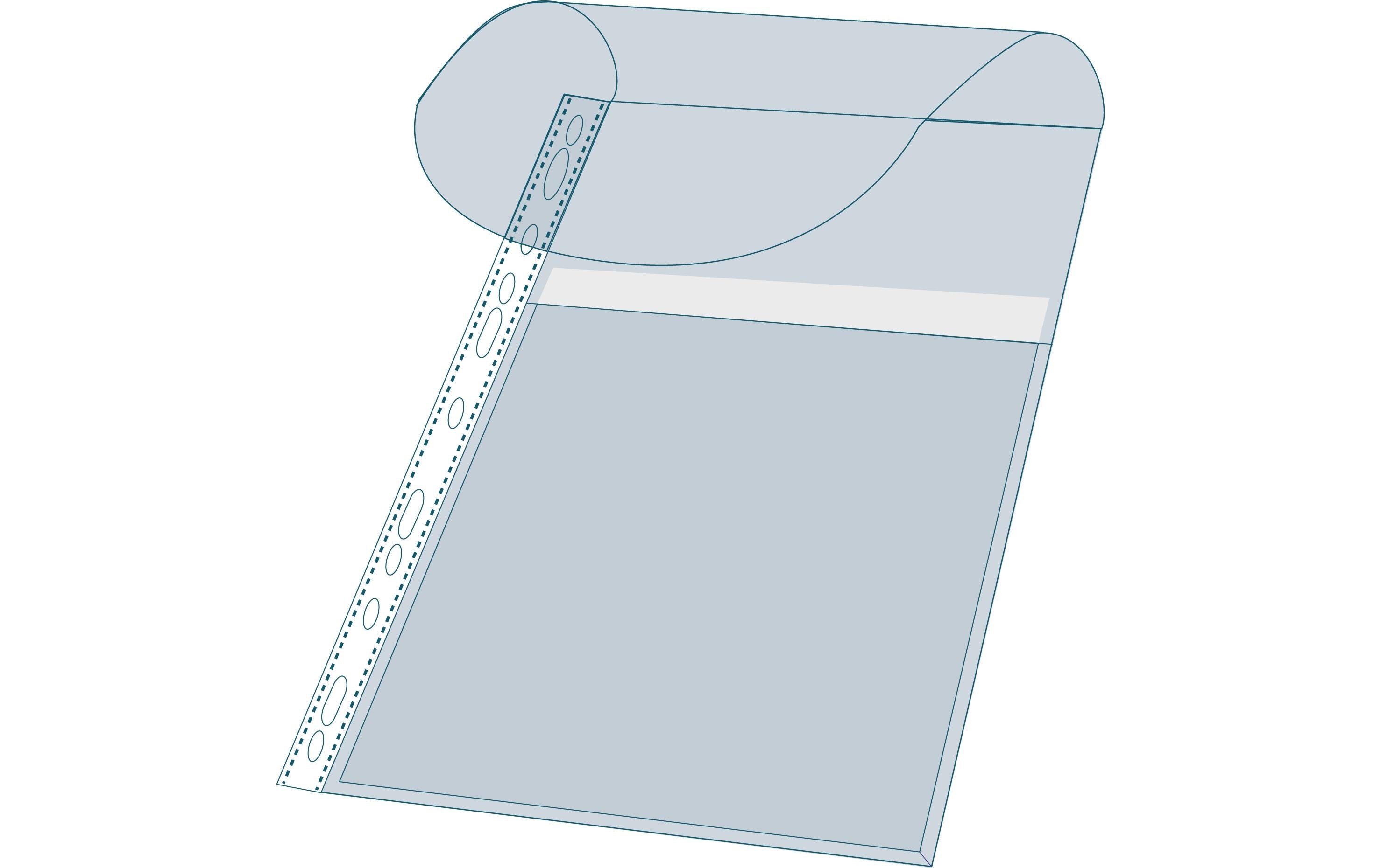 Exacompta Zeigetasche Känguruh A4, Transparent