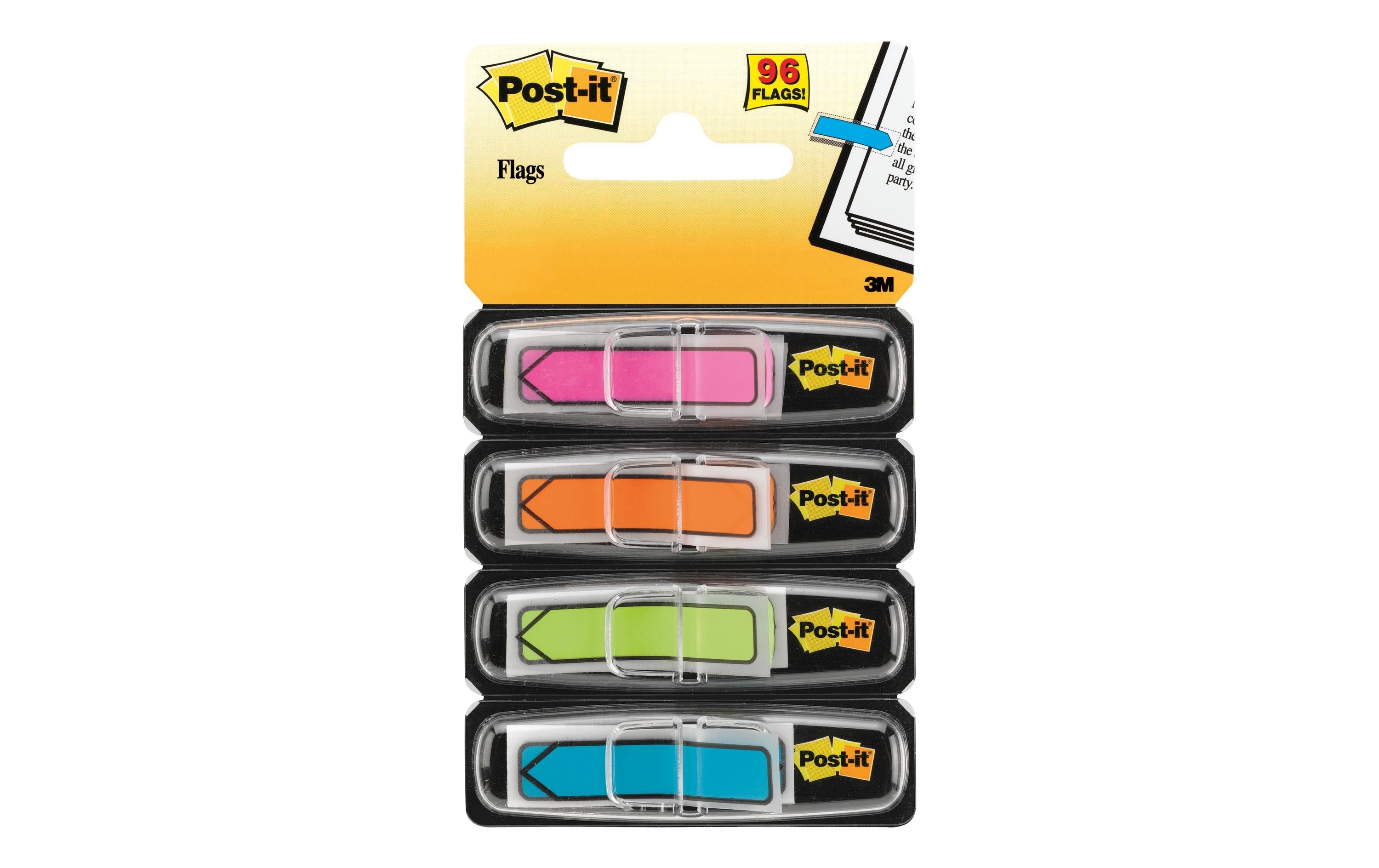 Post-it Page Marker Post-it Index Pfeile Mehrfarbig, 4 x 24 Stück