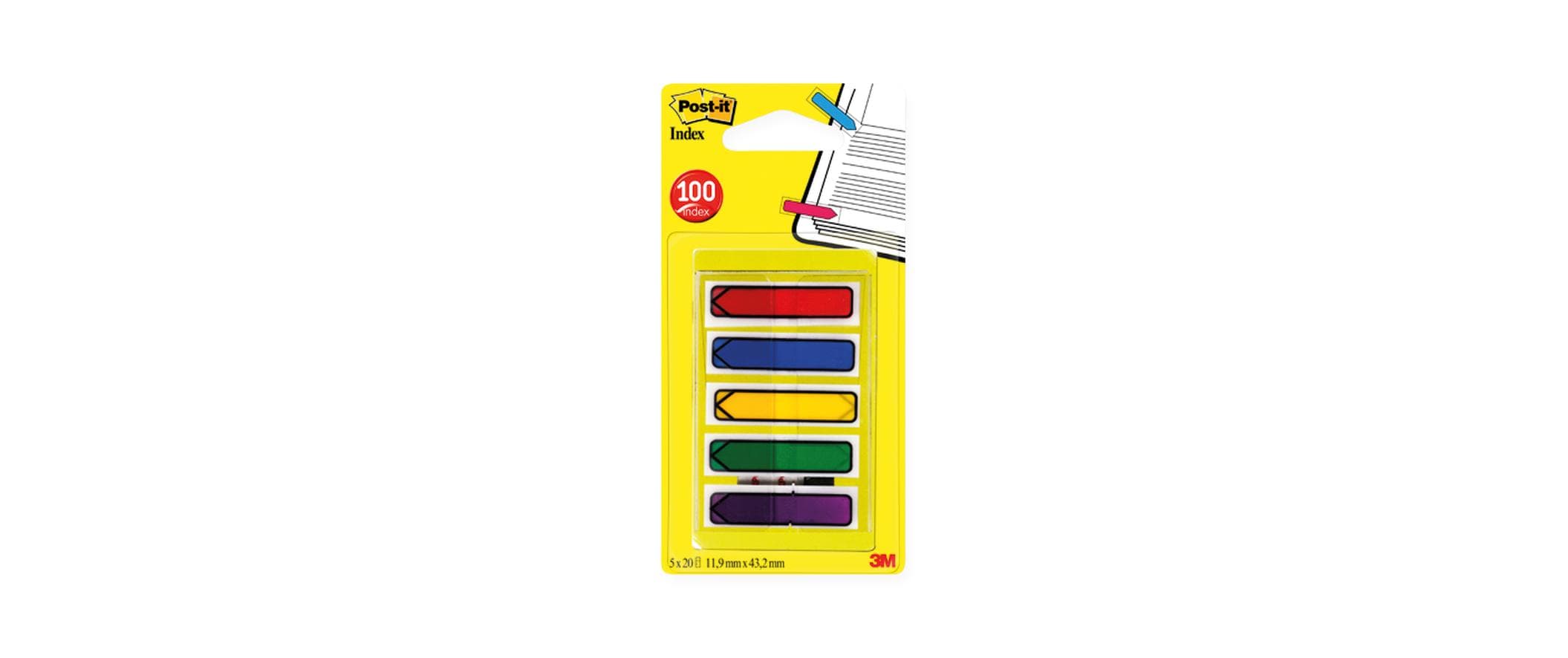 Post-it Page Marker Post-it Index Pfeile 11.9 x 43.2 mm, mehrfarbig