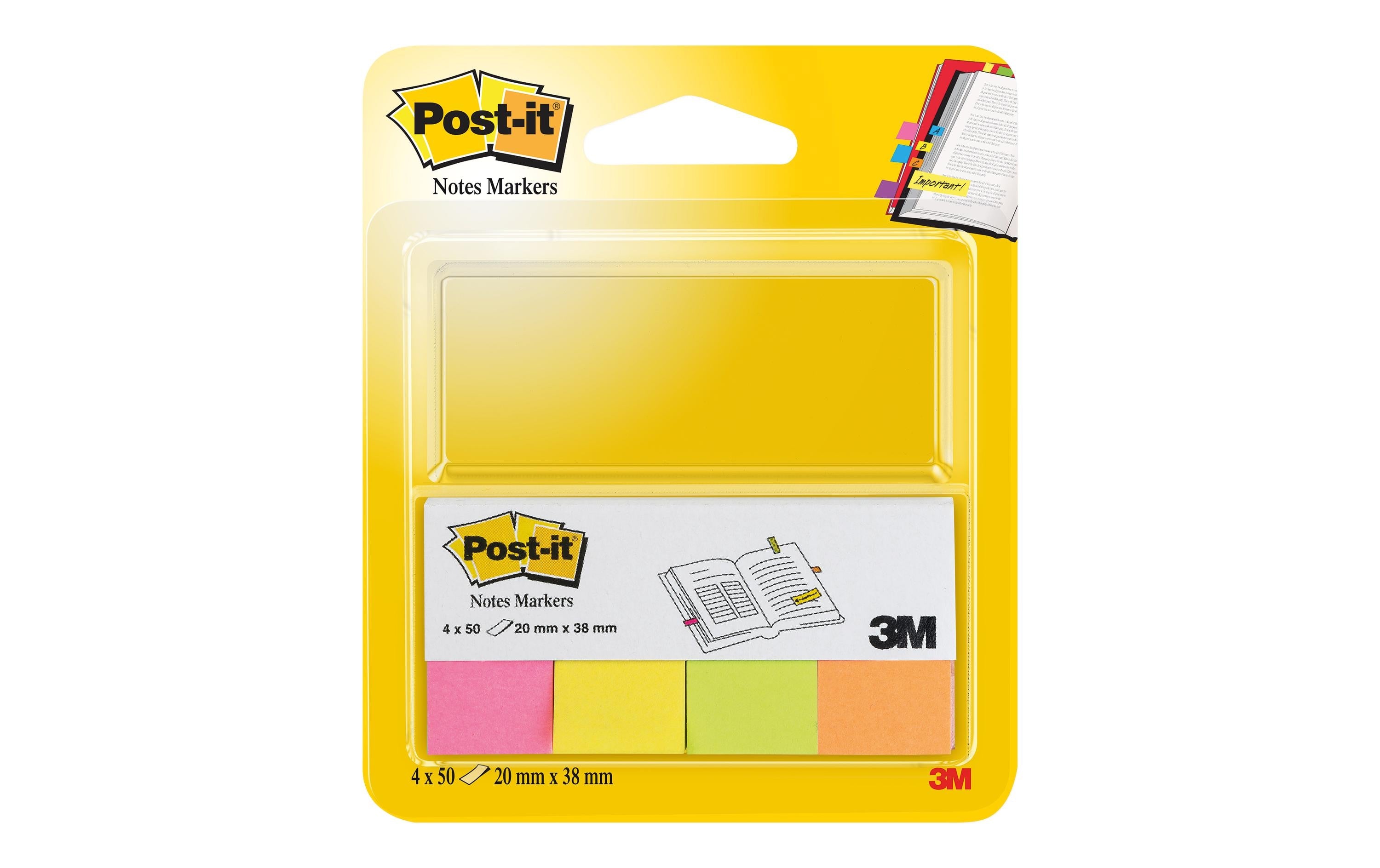 Post-it Page Marker Post-it Index Mehrfarbig, 4 Stück
