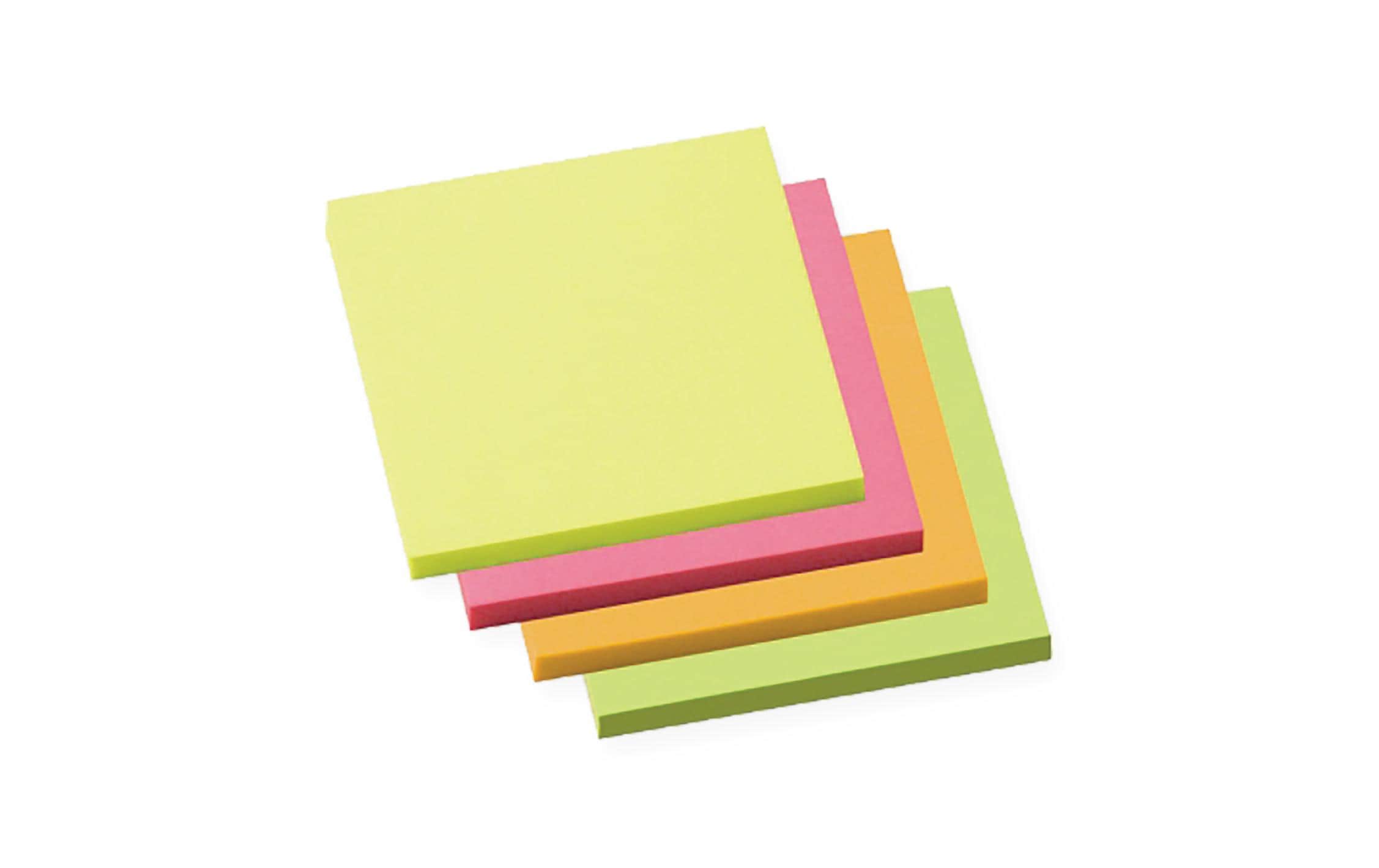 Soennecken Notizzettel 7.5 x 7.5 cm, 4 x 100 Blätter, Mehrfarbig