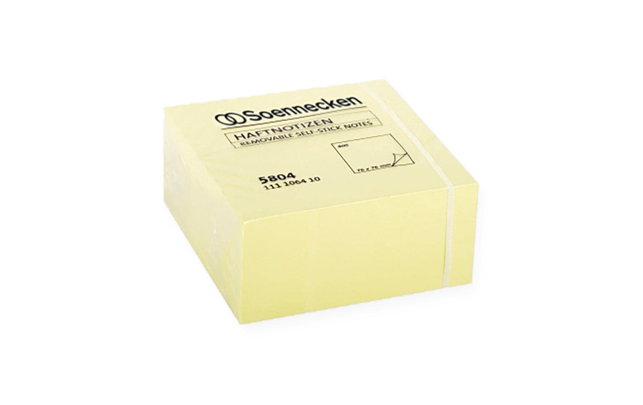 Soennecken Notizzettel 7.5 x 7.5 cm, 400 Blätter, Gelb