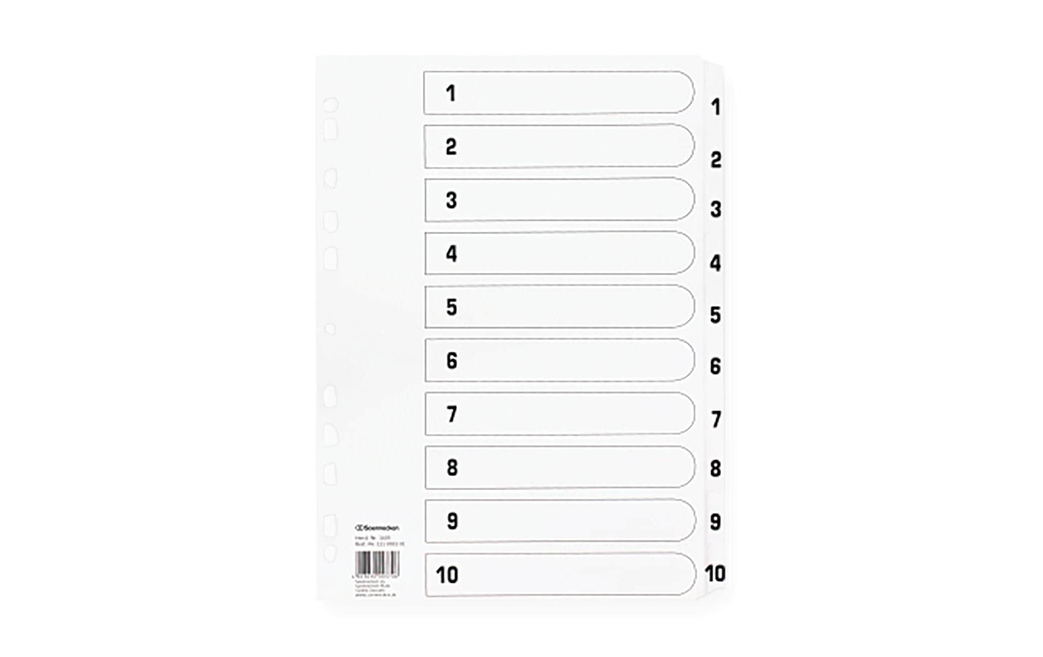 Soennecken Register 1-10