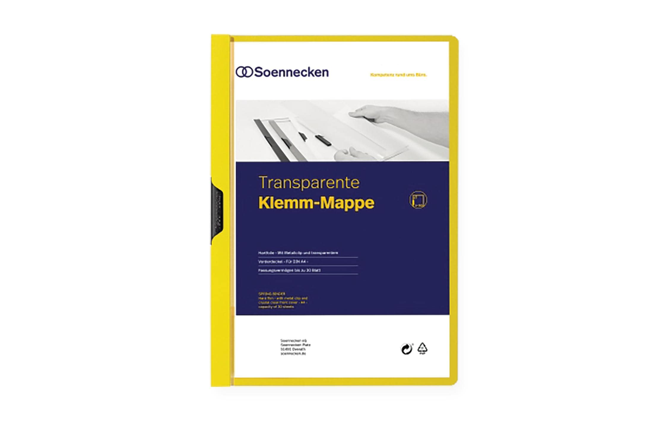 Soennecken Klemmhefter A4, Gelb