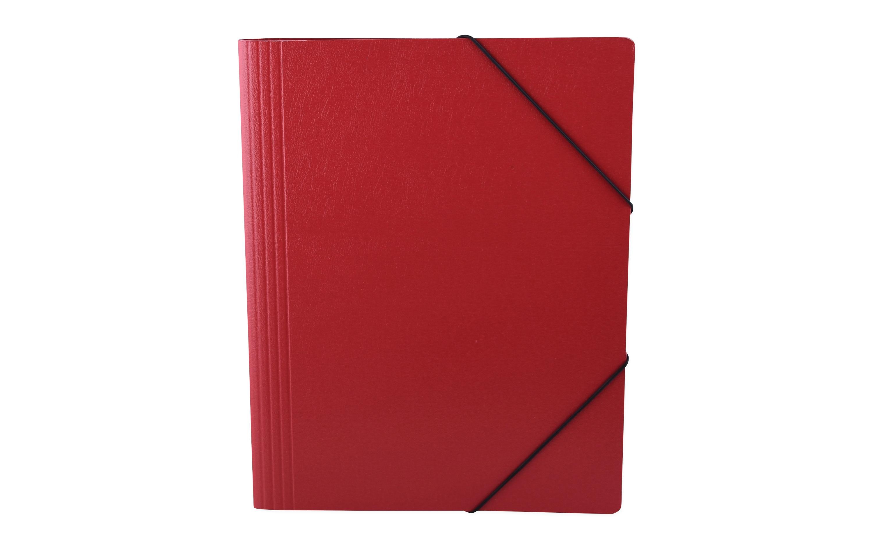 office focus Gummibandmappe A4 ohne Etikette Rot