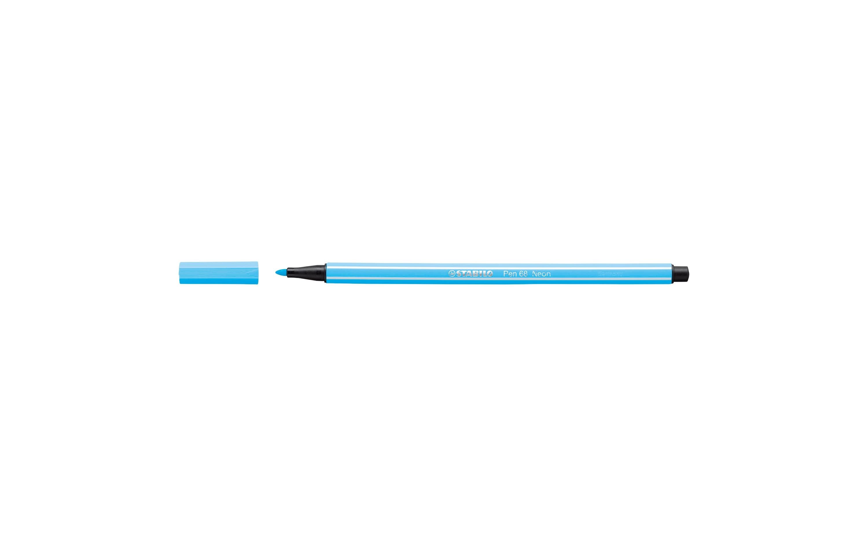 STABILO Fasermaler Pen 68 Neon Hellblau