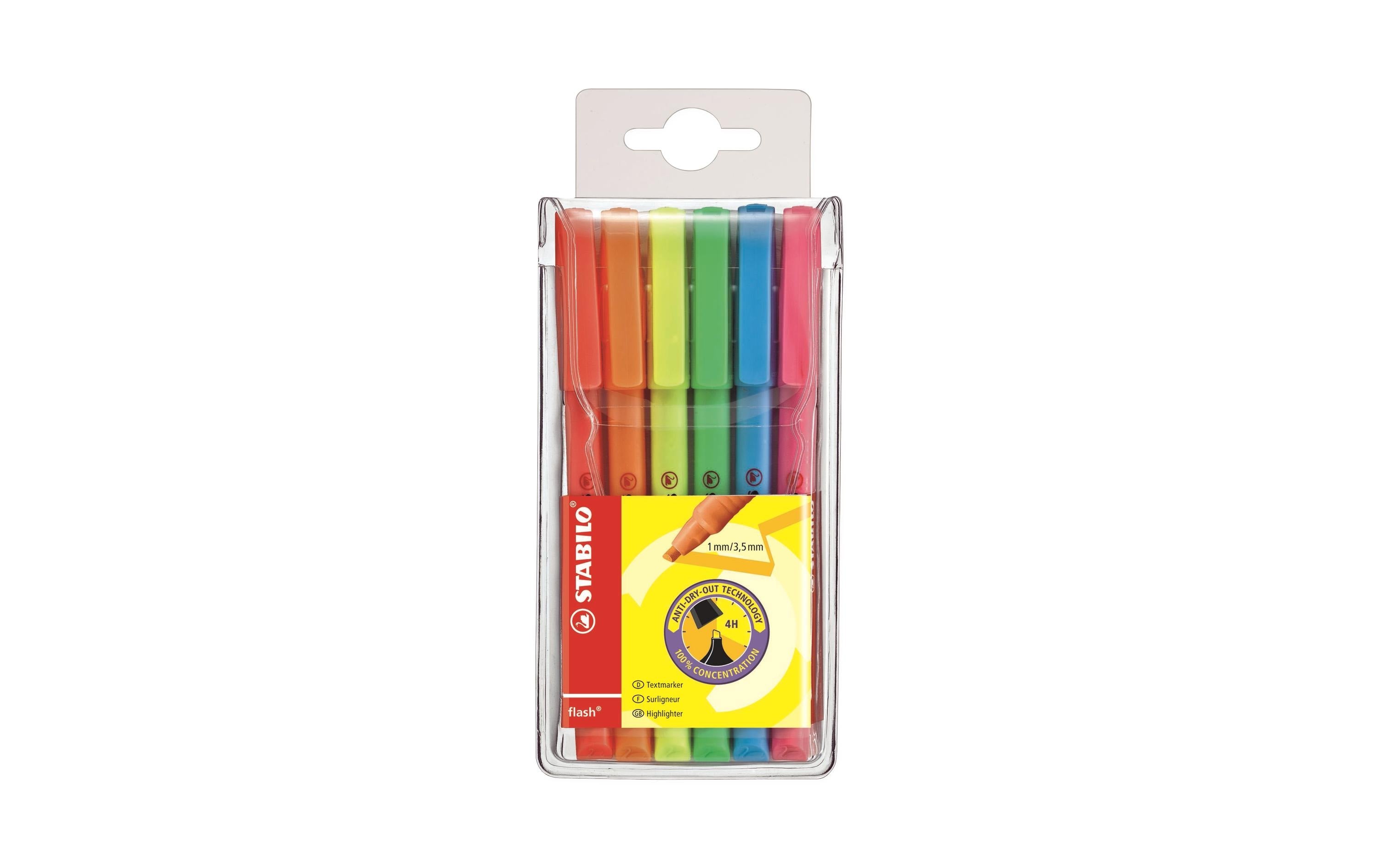 STABILO Textmarker Flash 6er Etui