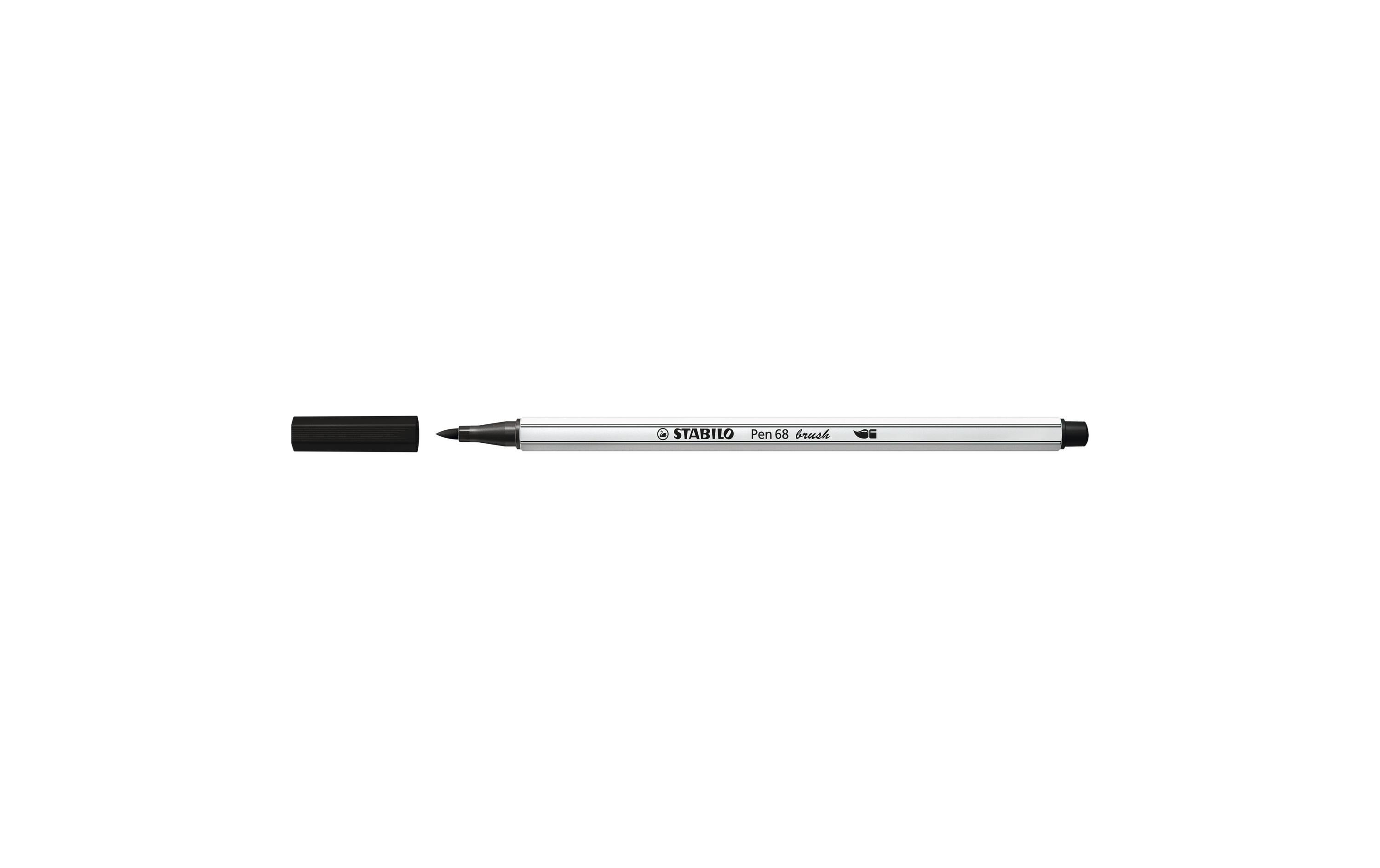 STABILO Fasermaler Pen 68 brush Schwarz