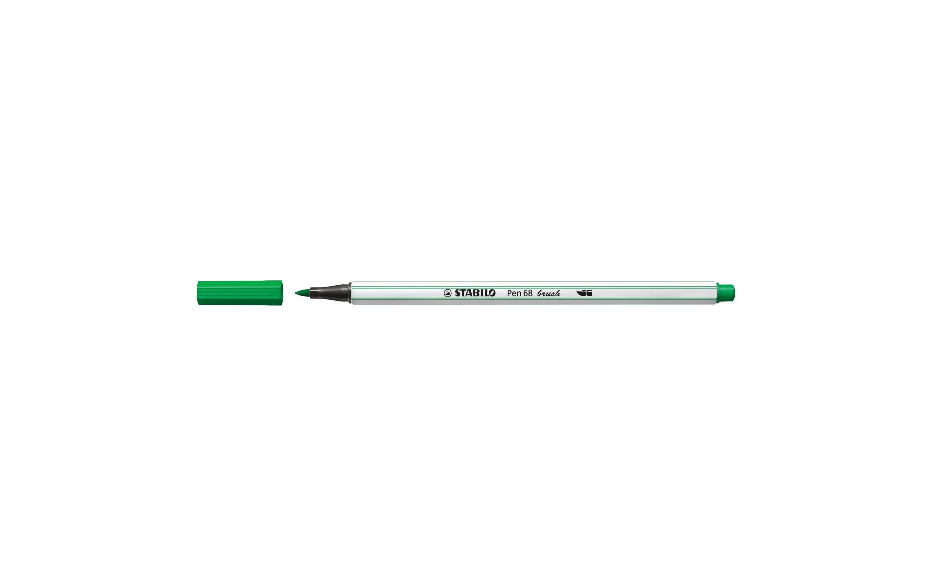 STABILO Fasermaler Pen 68 brush Grün