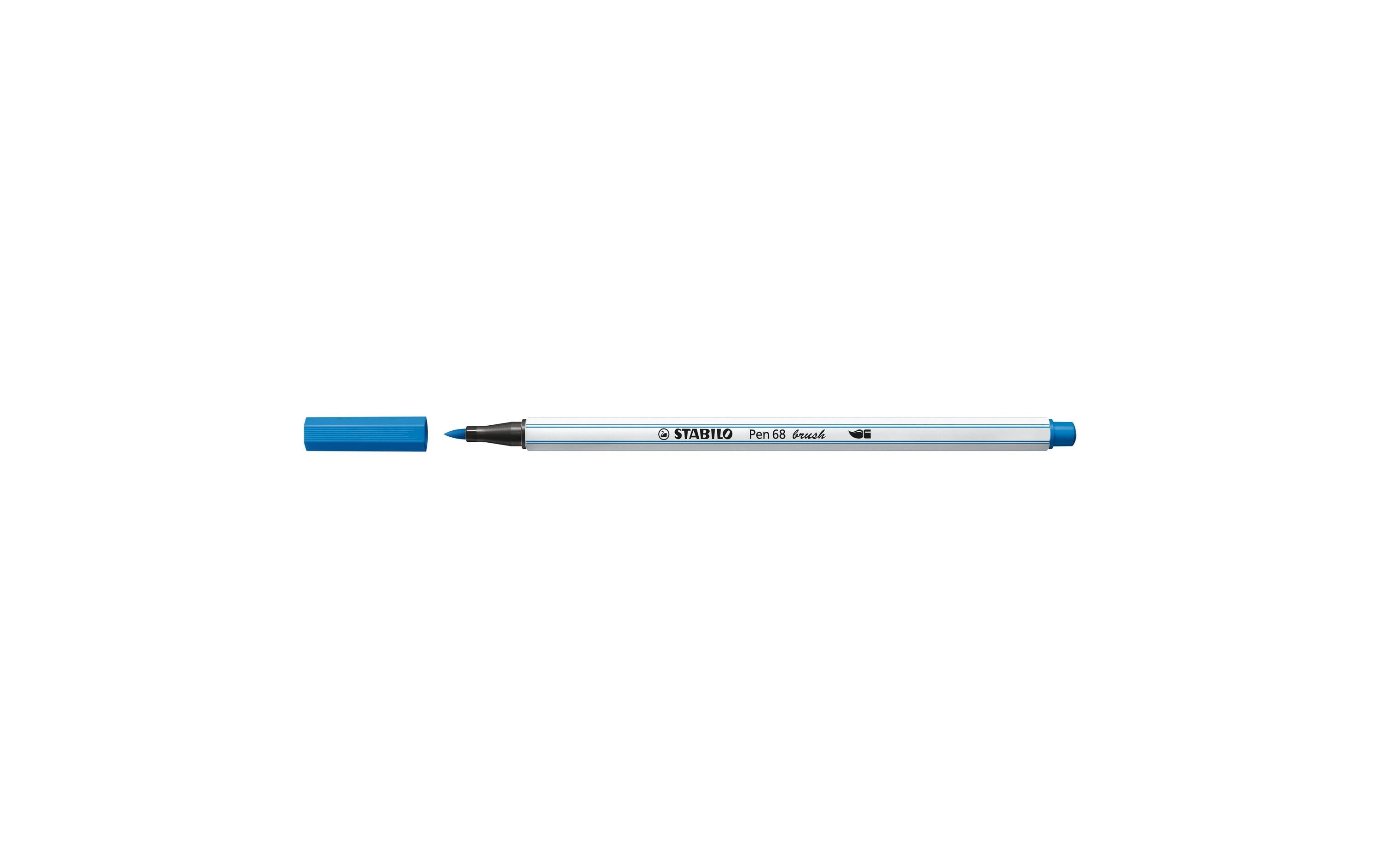 STABILO Fasermaler Pen 68 brush Dunkelblau